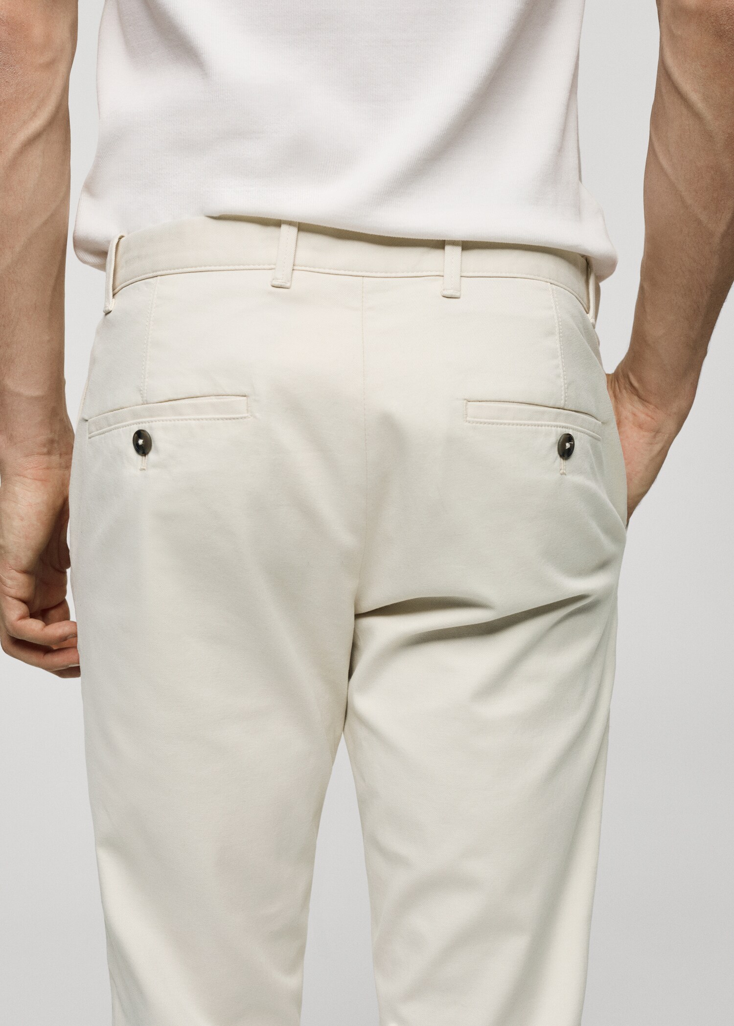 Pantalón chino slim fit sarga - Detalle del artículo 4