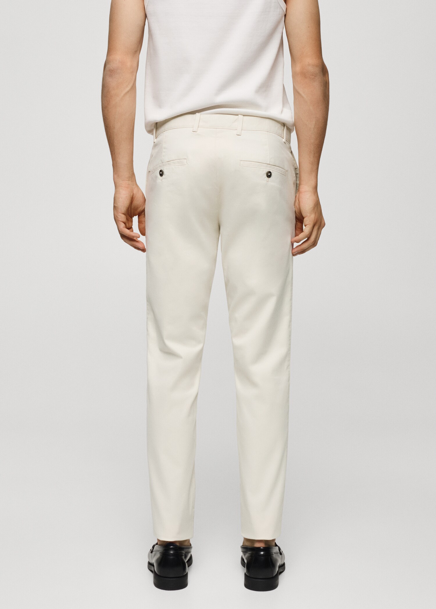 Pantalón chino slim fit sarga - Reverso del artículo