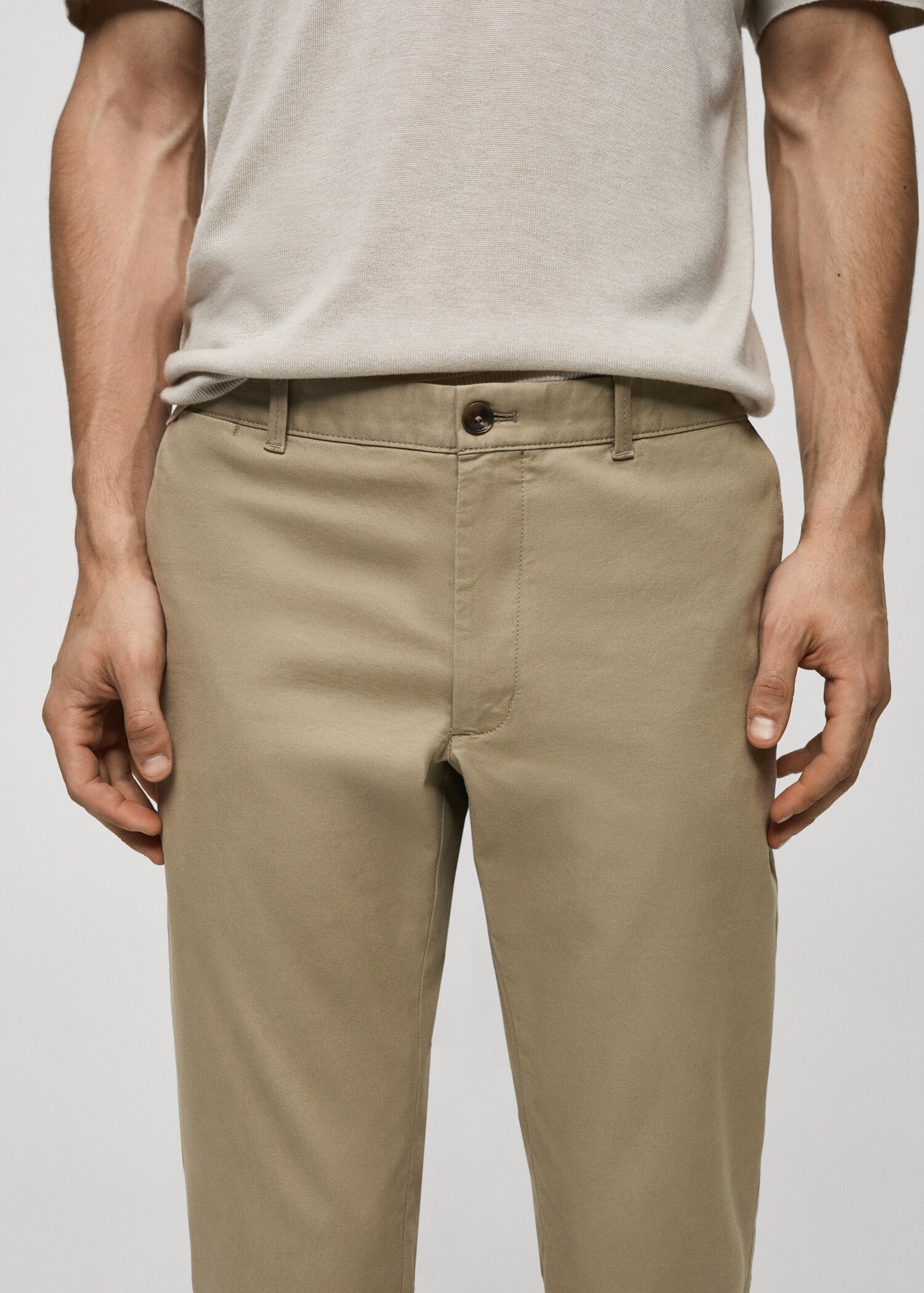 Slim Fit Twill-Chinohose - Detail des Artikels 1