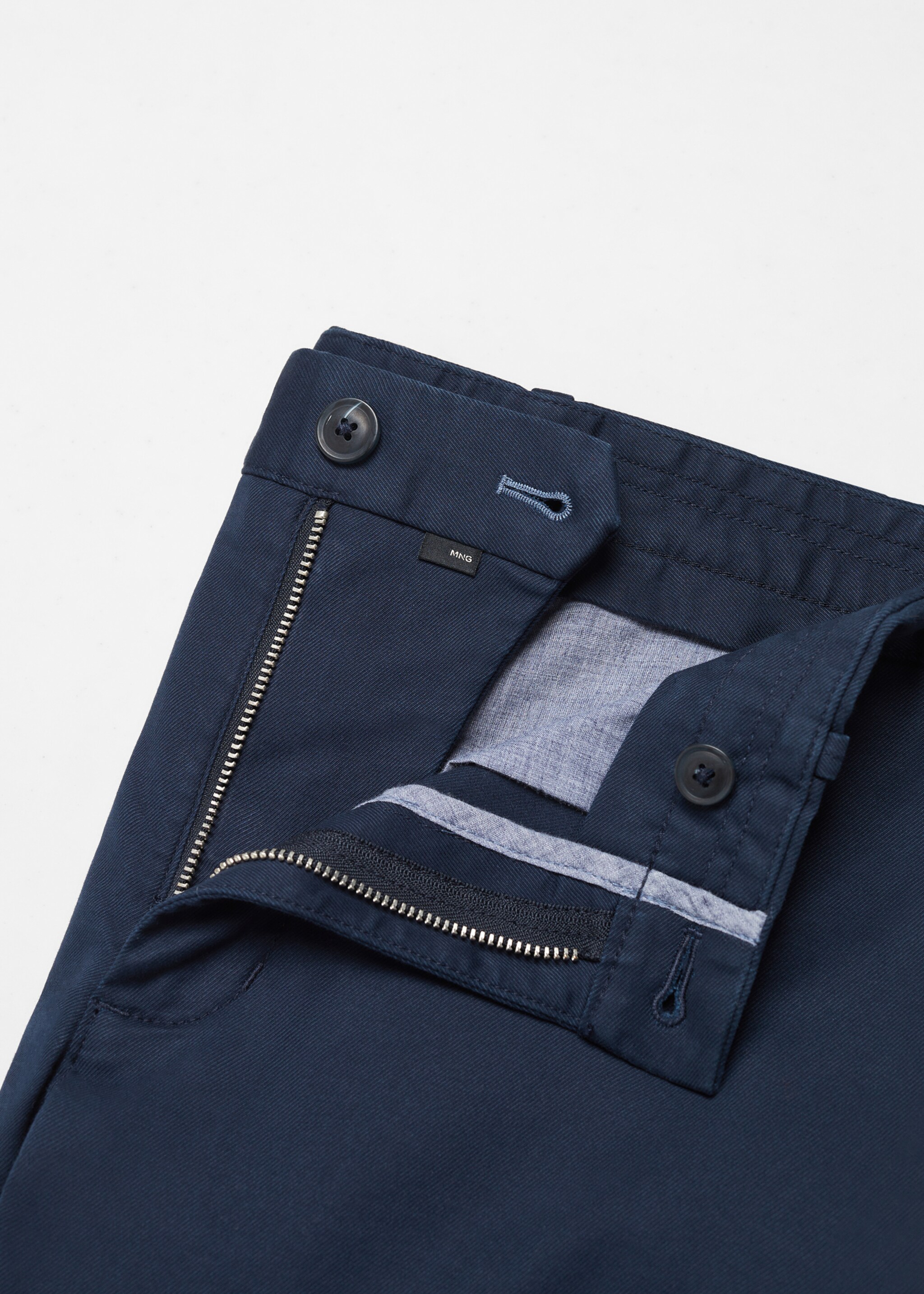 Pantaloni chino slim fit din serj - Detaliu al articolului 8