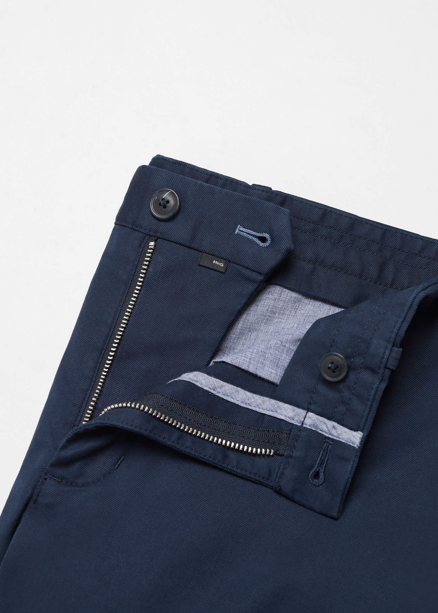 Slim fit serge chino trousers - Details of the article 8