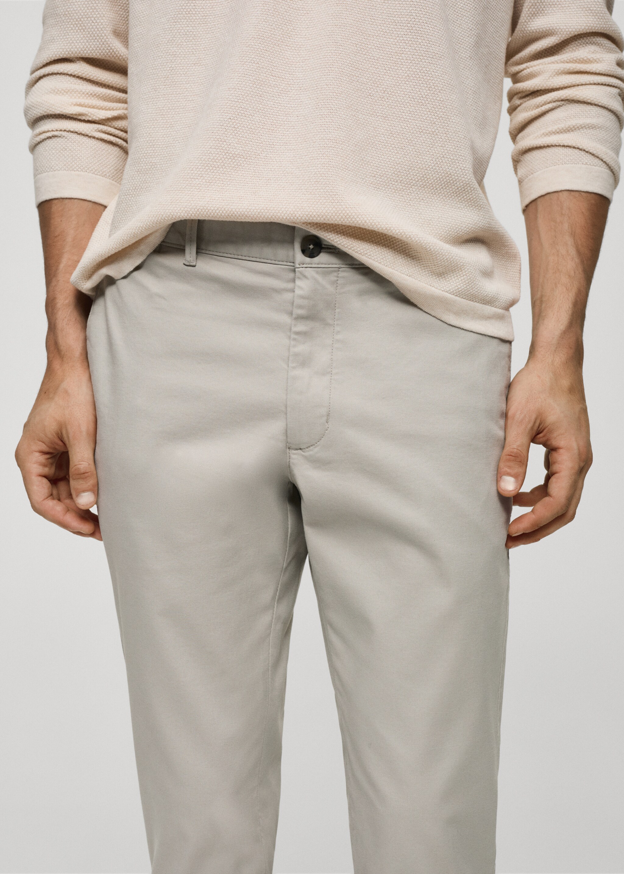 Pantalón chino slim fit sarga - Detalle del artículo 1