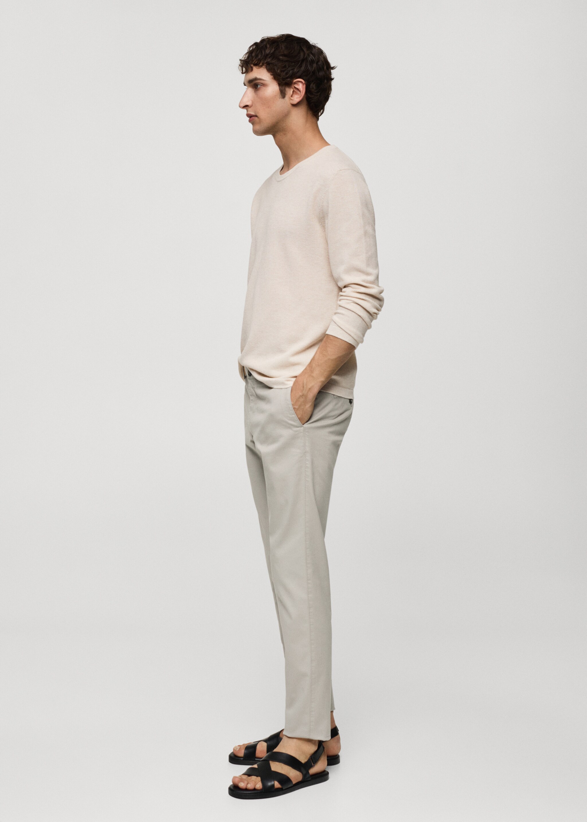 Pantalón chino slim fit sarga - Detalle del artículo 2