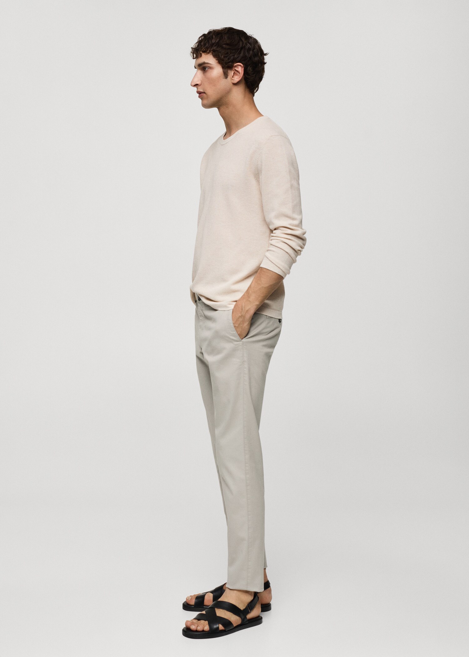 Pantalón chino slim fit sarga - Detalle del artículo 2