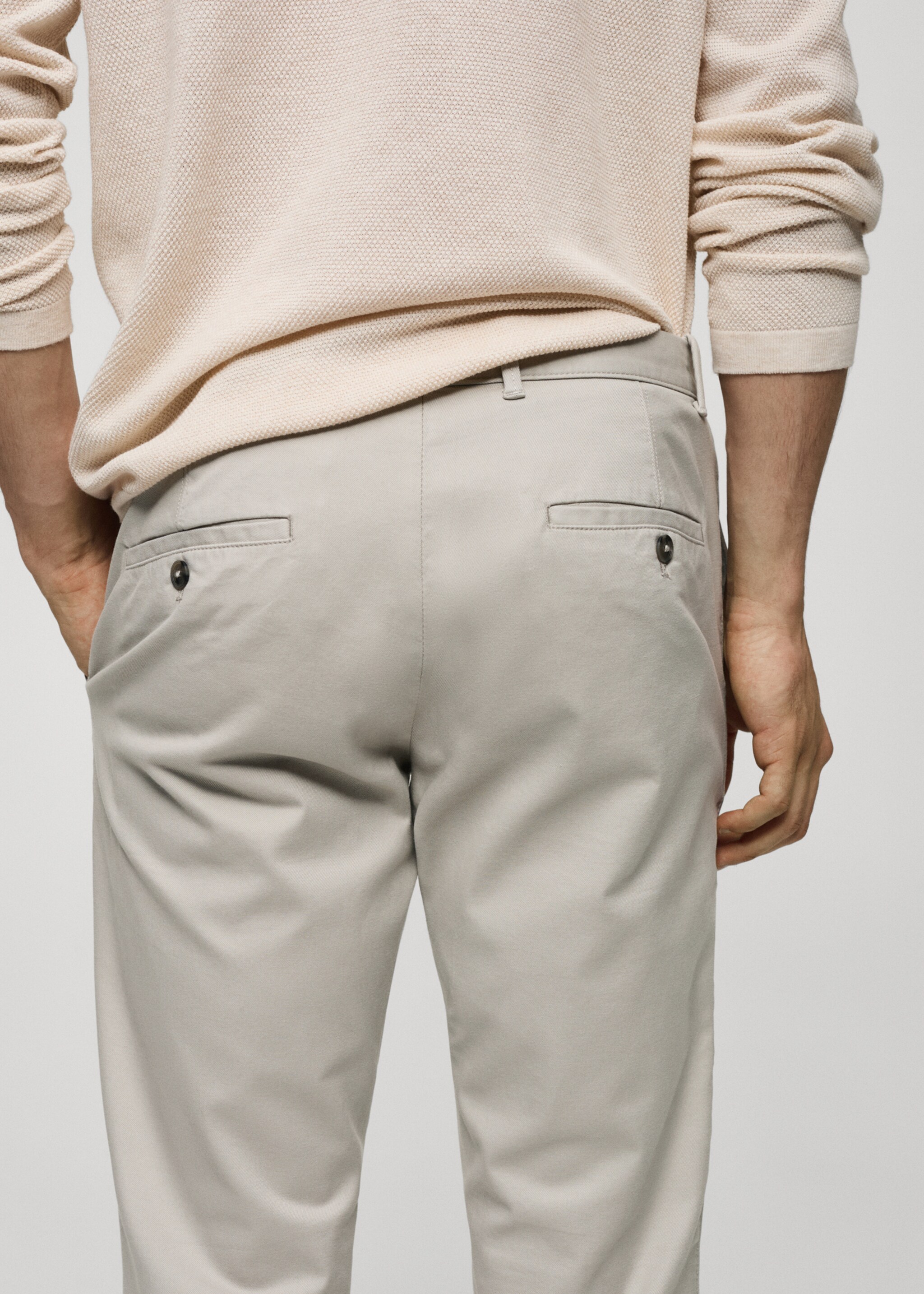 Pantalón chino slim fit sarga - Detalle del artículo 4