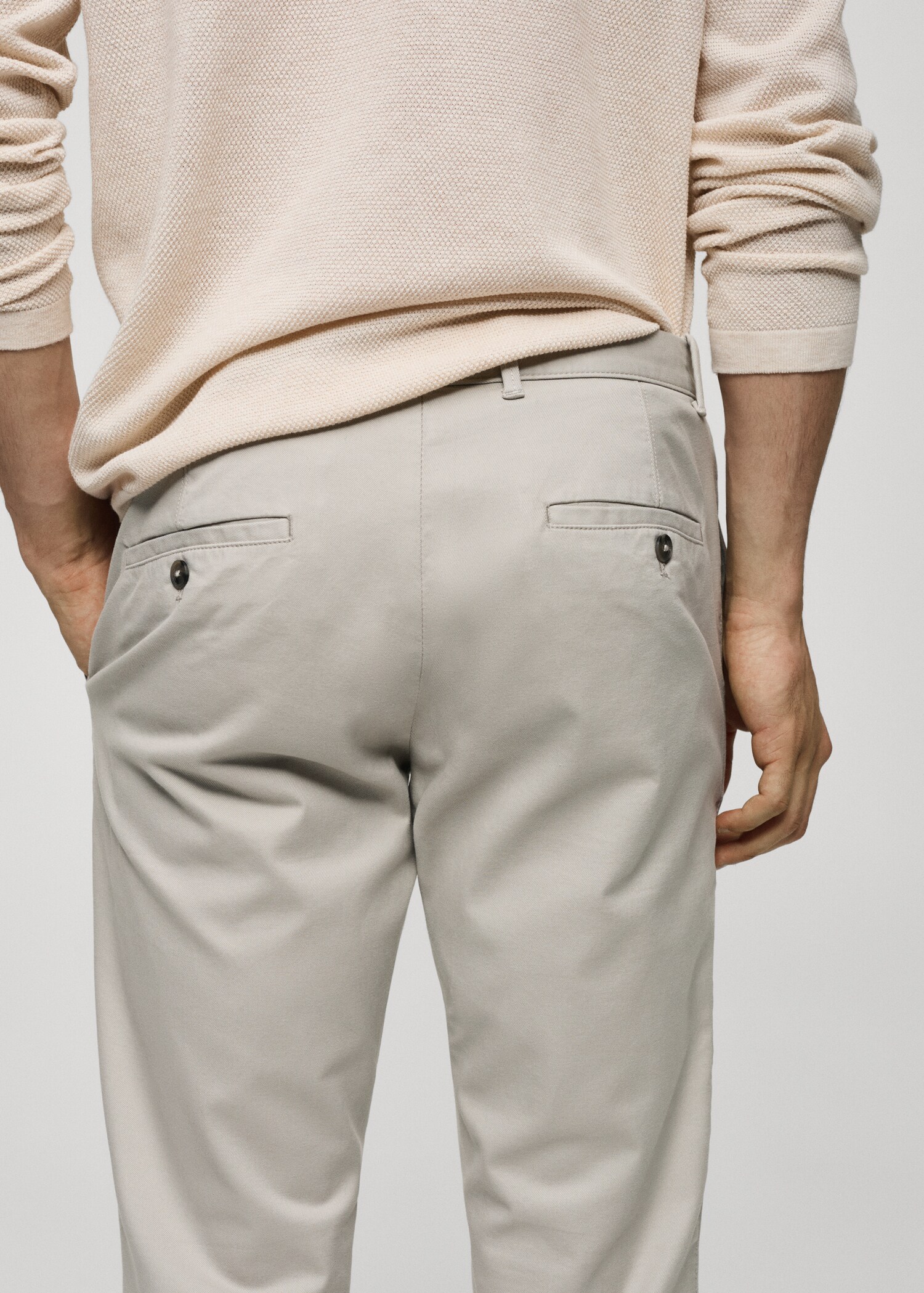 Pantalón chino slim fit sarga - Detalle del artículo 4
