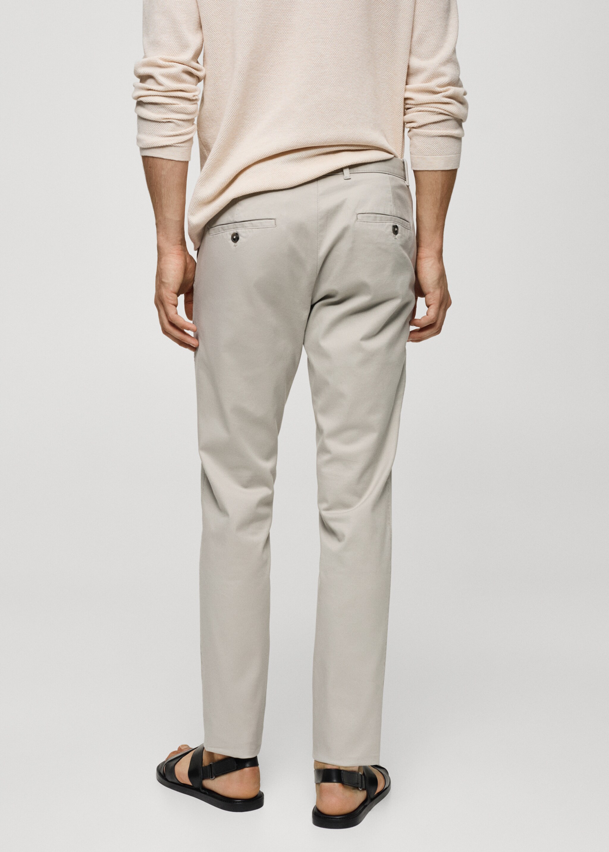 Pantalón chino slim fit sarga - Reverso del artículo