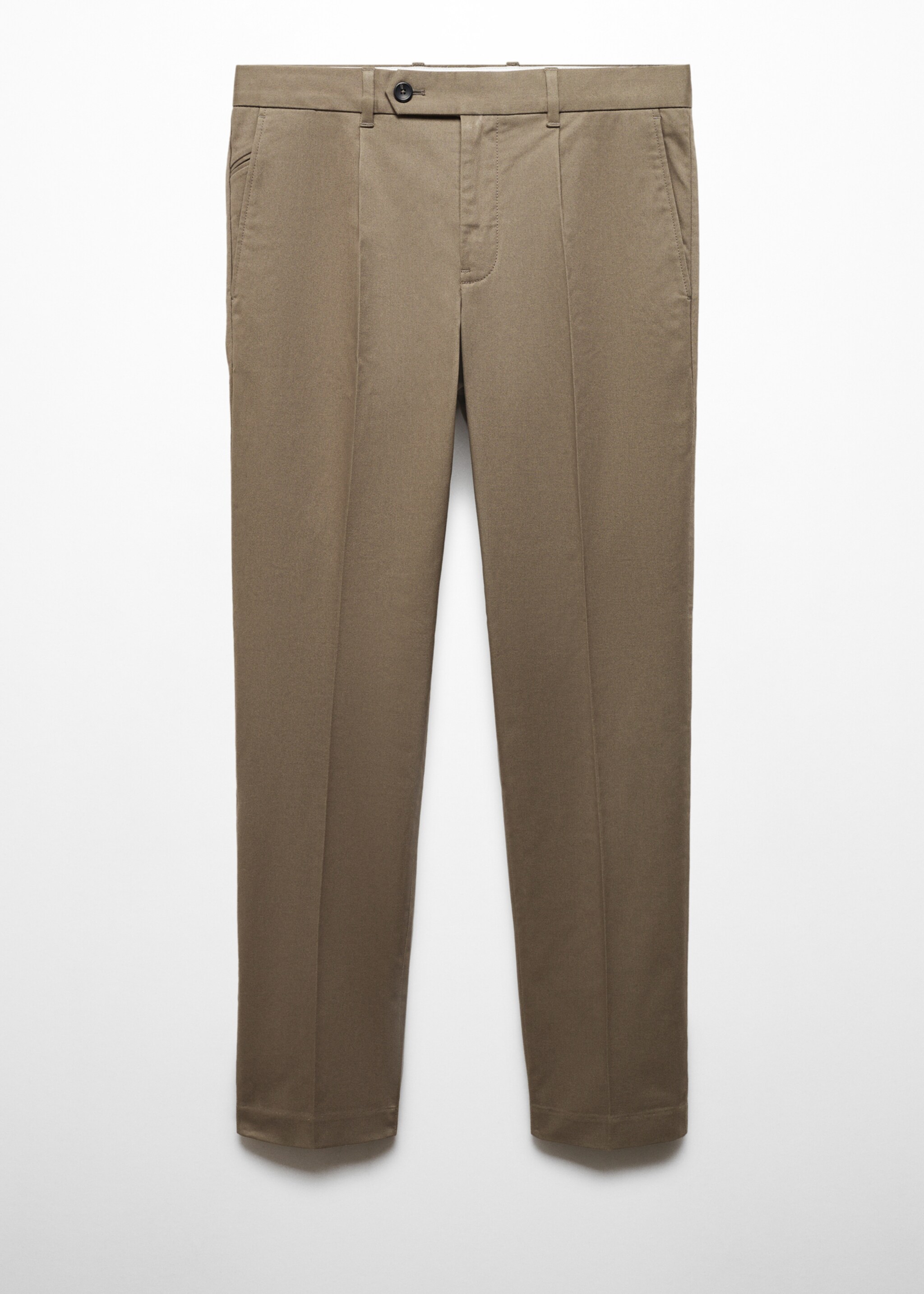 Slim Fit-Bundfaltenhose aus Baumwolle - Artikel ohne Model