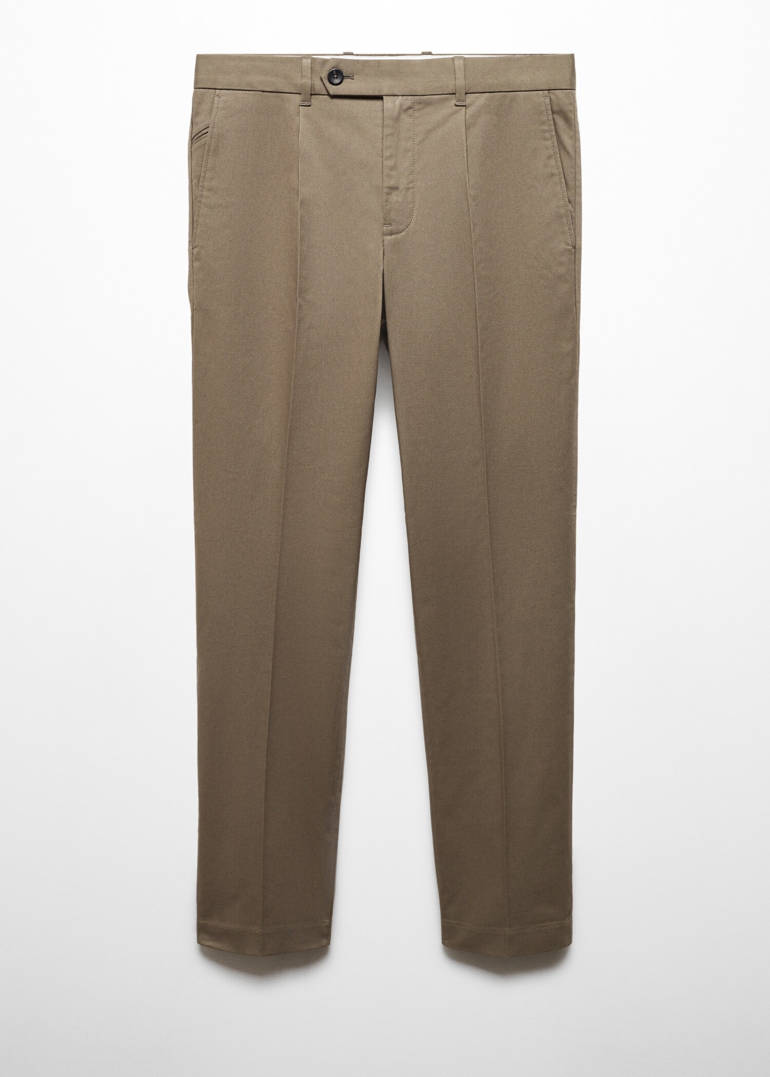 Slim Fit-Bundfaltenhose aus Baumwolle - Artikel ohne Model