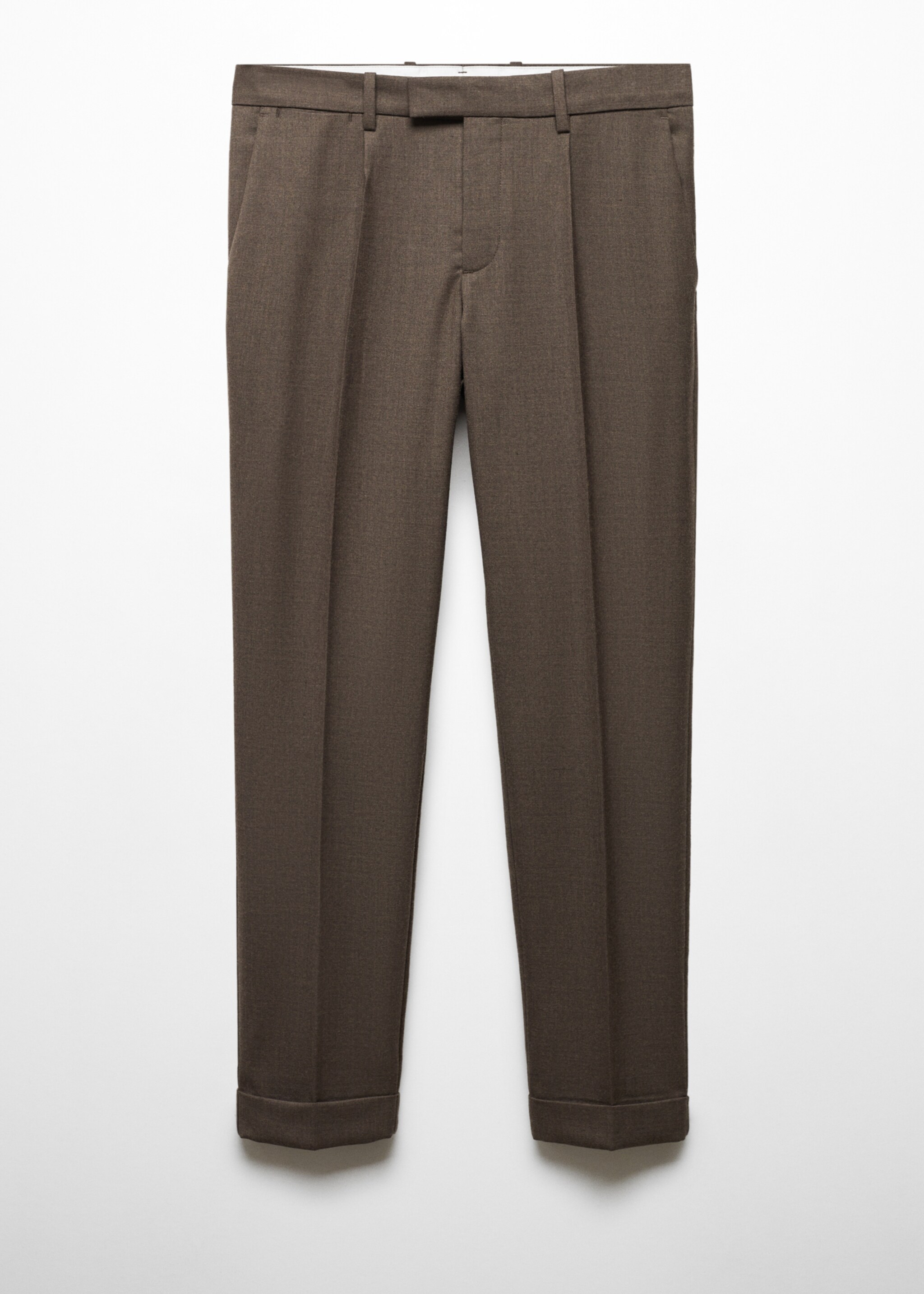 Pleat detail wool trousers - Article without model
