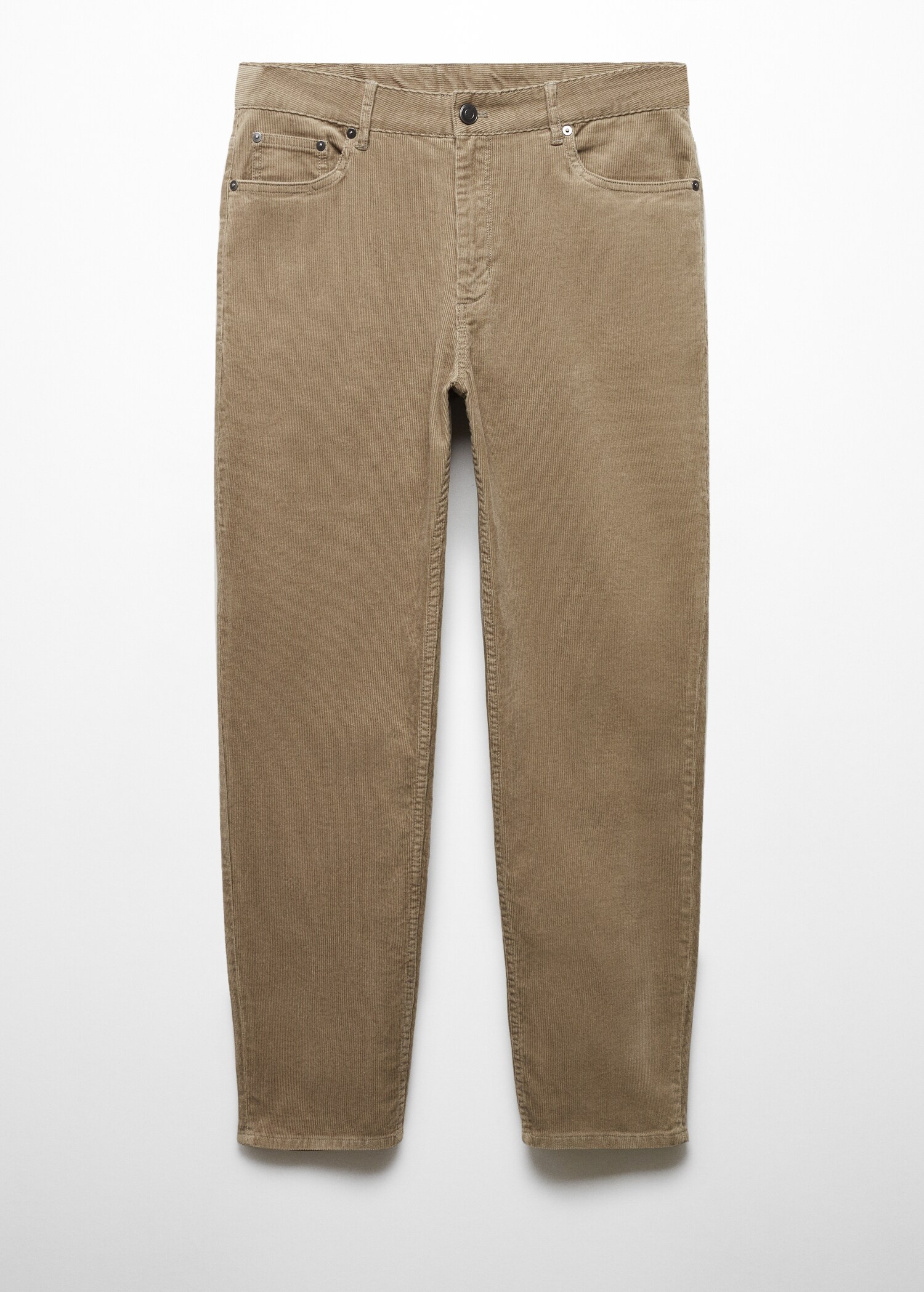 Micro-corduroy slim-fit trousers - Article without model