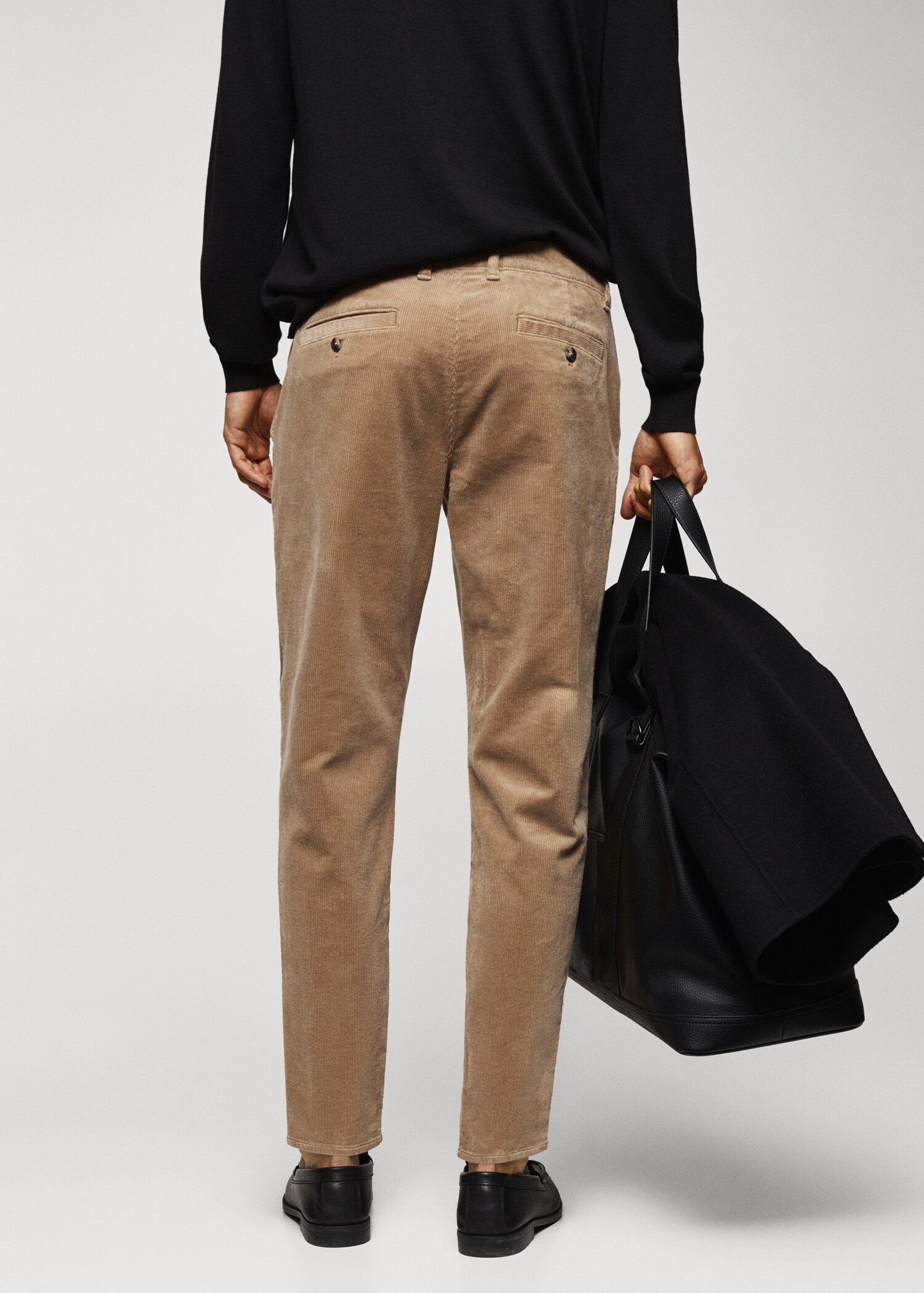 Pantalón pana slim fit cordón - Reverso del artículo