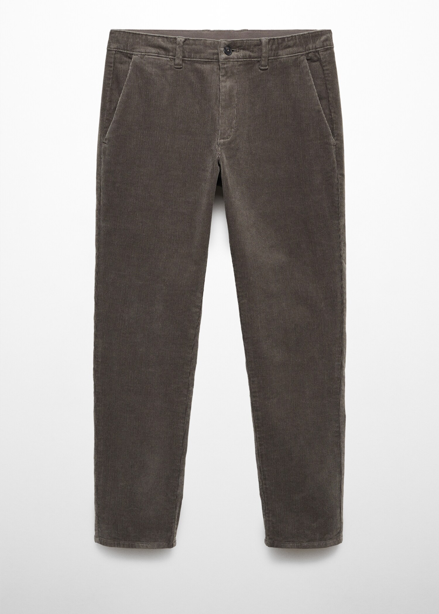 Micro-corduroy slim-fit trousers - Article without model