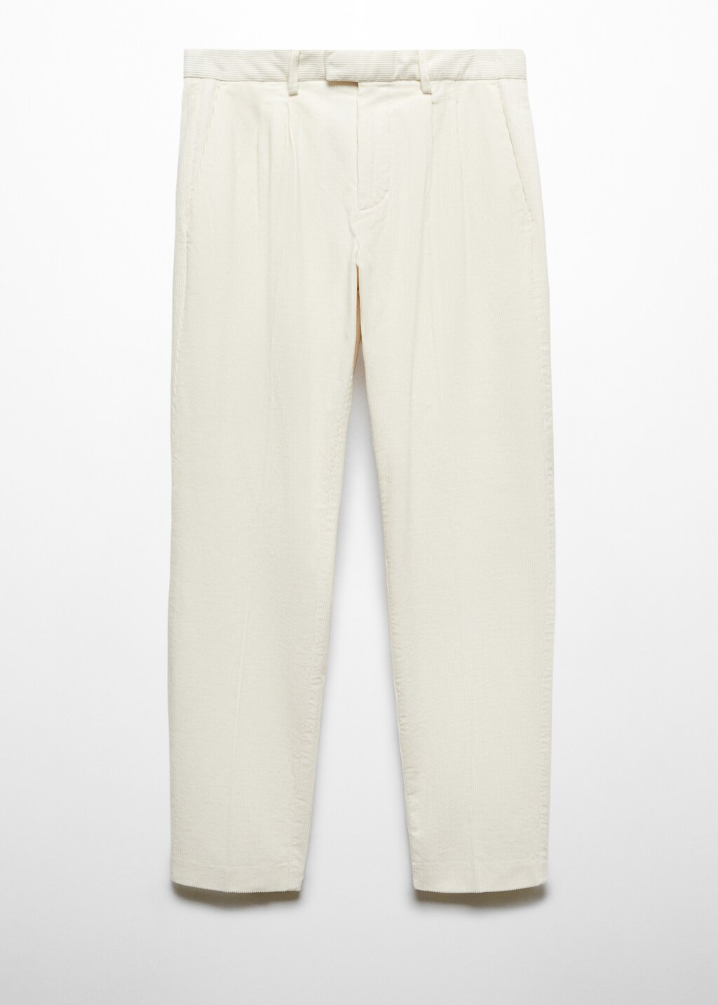 Striped seersucker cotton slim-fit suit pants - Men | MANGO