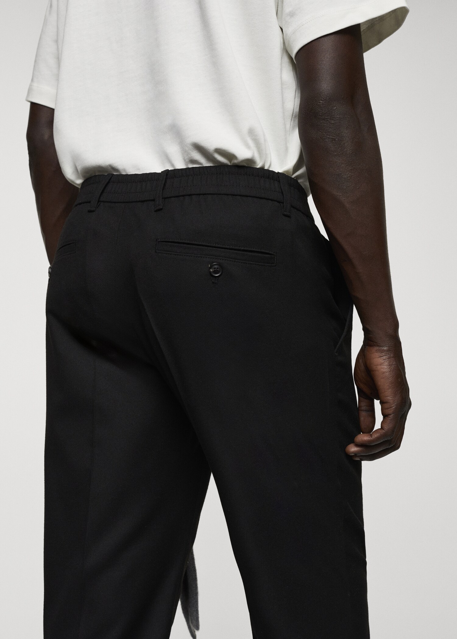 Pantalons cotó slim fit pinces - Detall de l'article 4