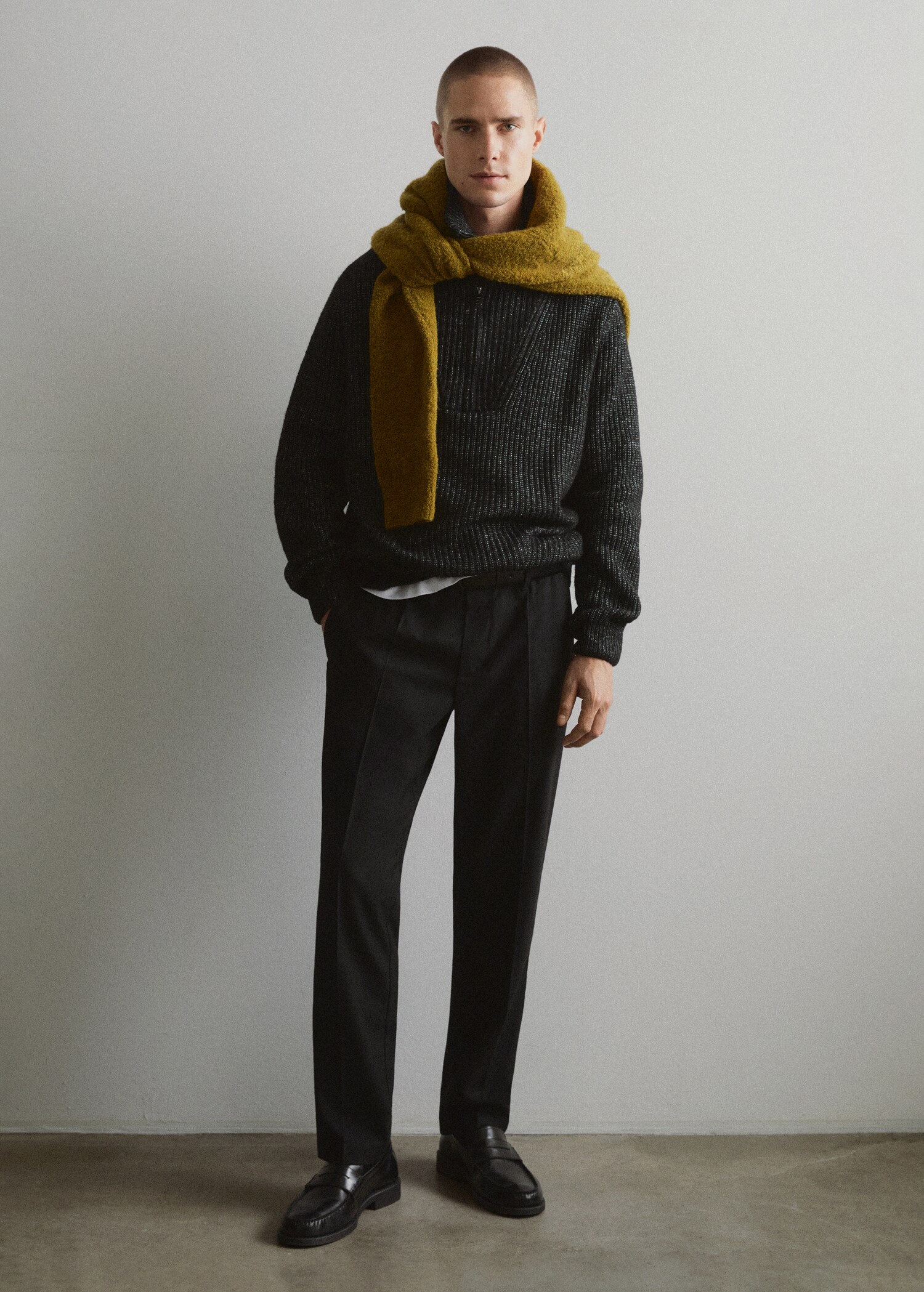 Pantalons cotó slim fit pinces - Detall de l'article 6