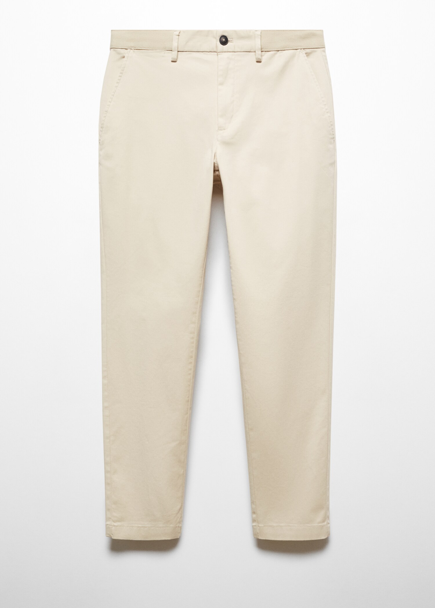 Cotton tapered crop trousers - Article without model