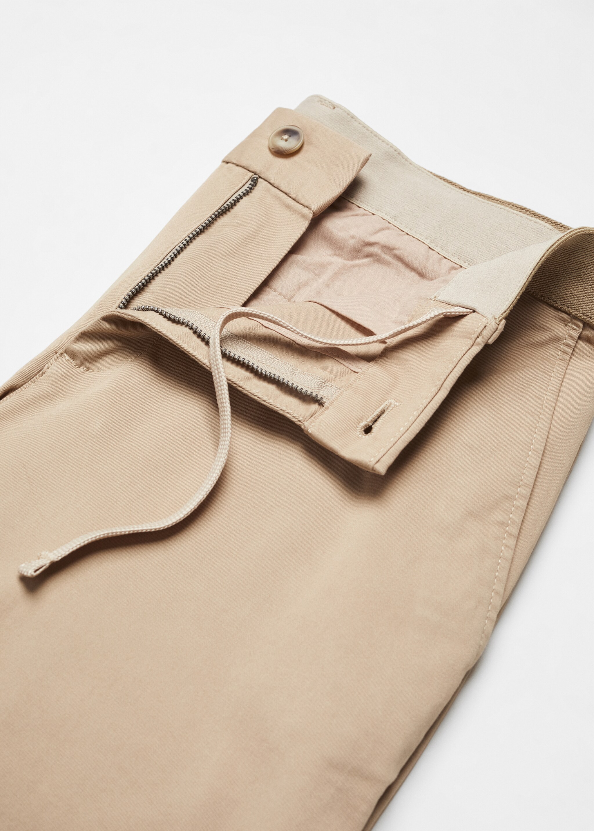 Cotton tapered crop pants - Details of the article 8