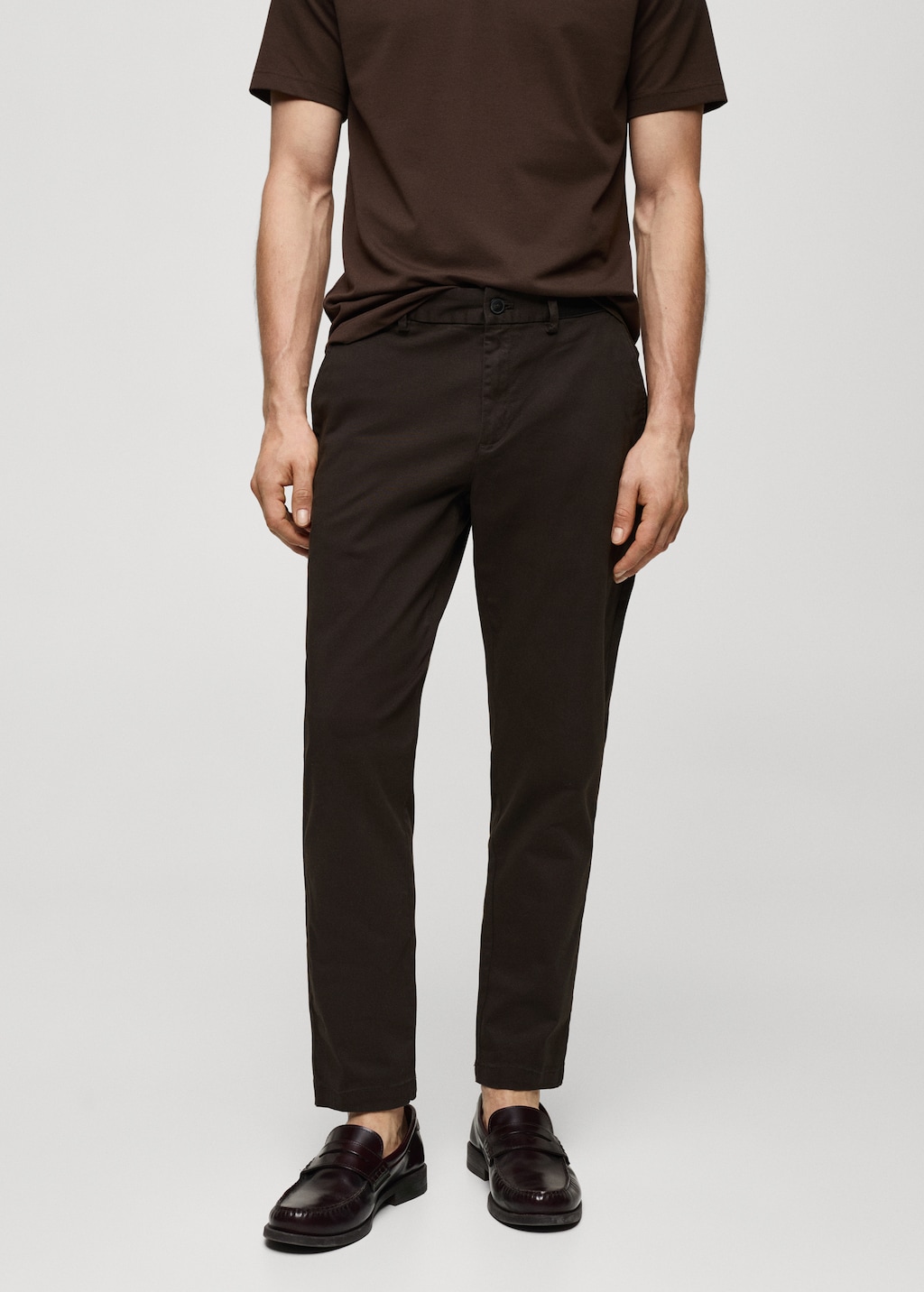 Tapered cropped chinos hotsell