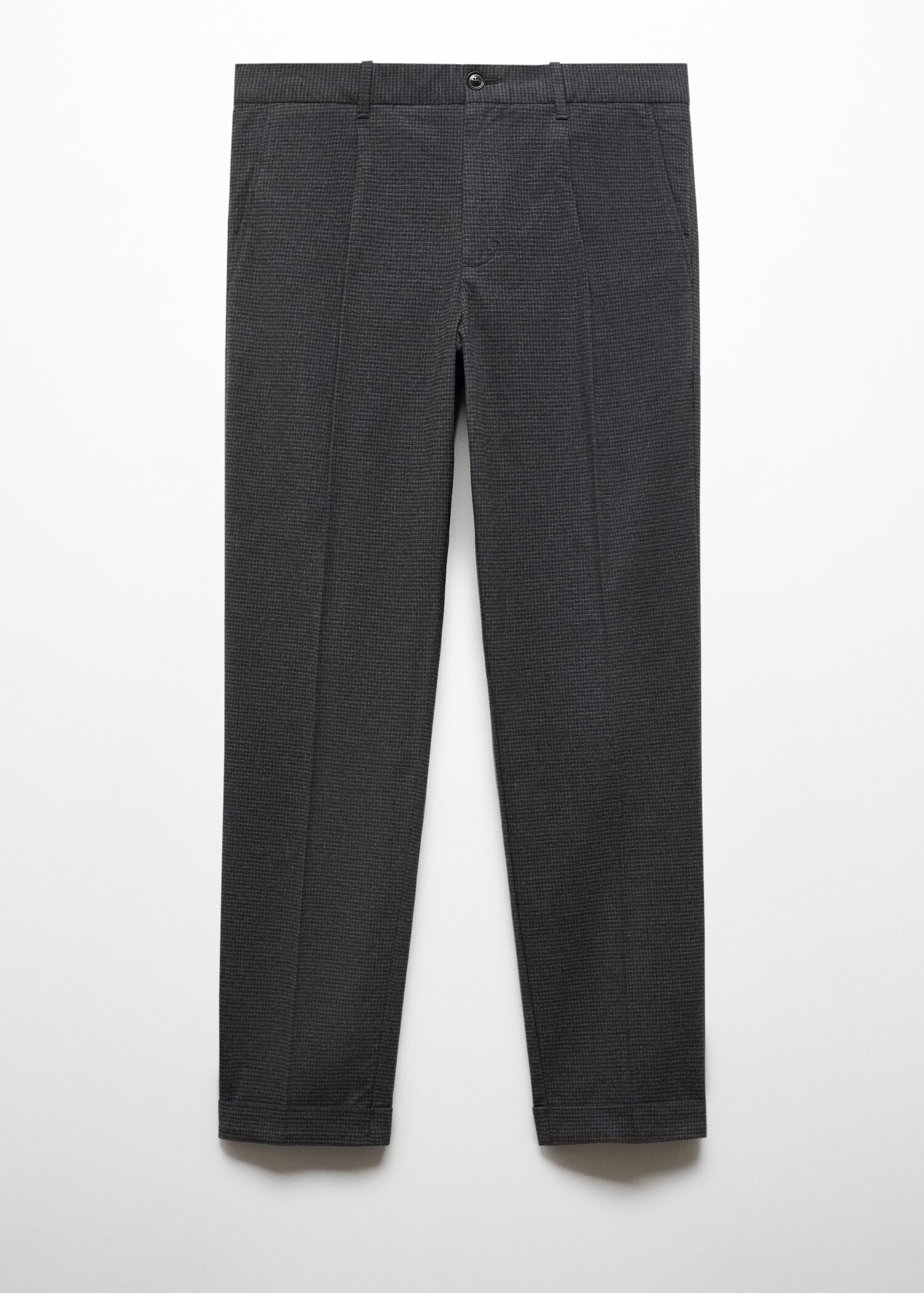 Slim-fit cotton trousers - Article without model
