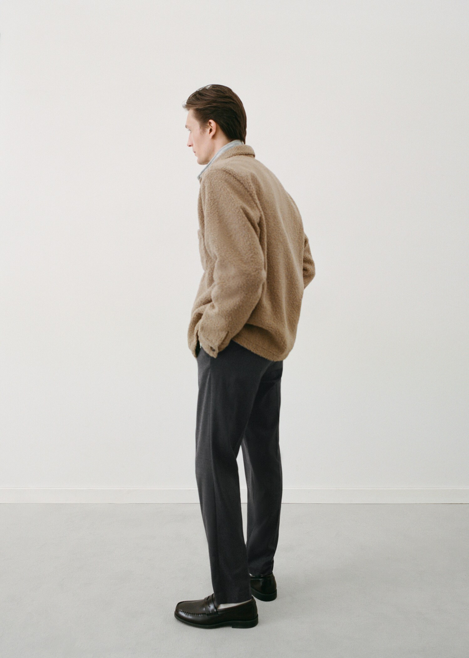 Slim-fit cotton trousers - Details of the article 5