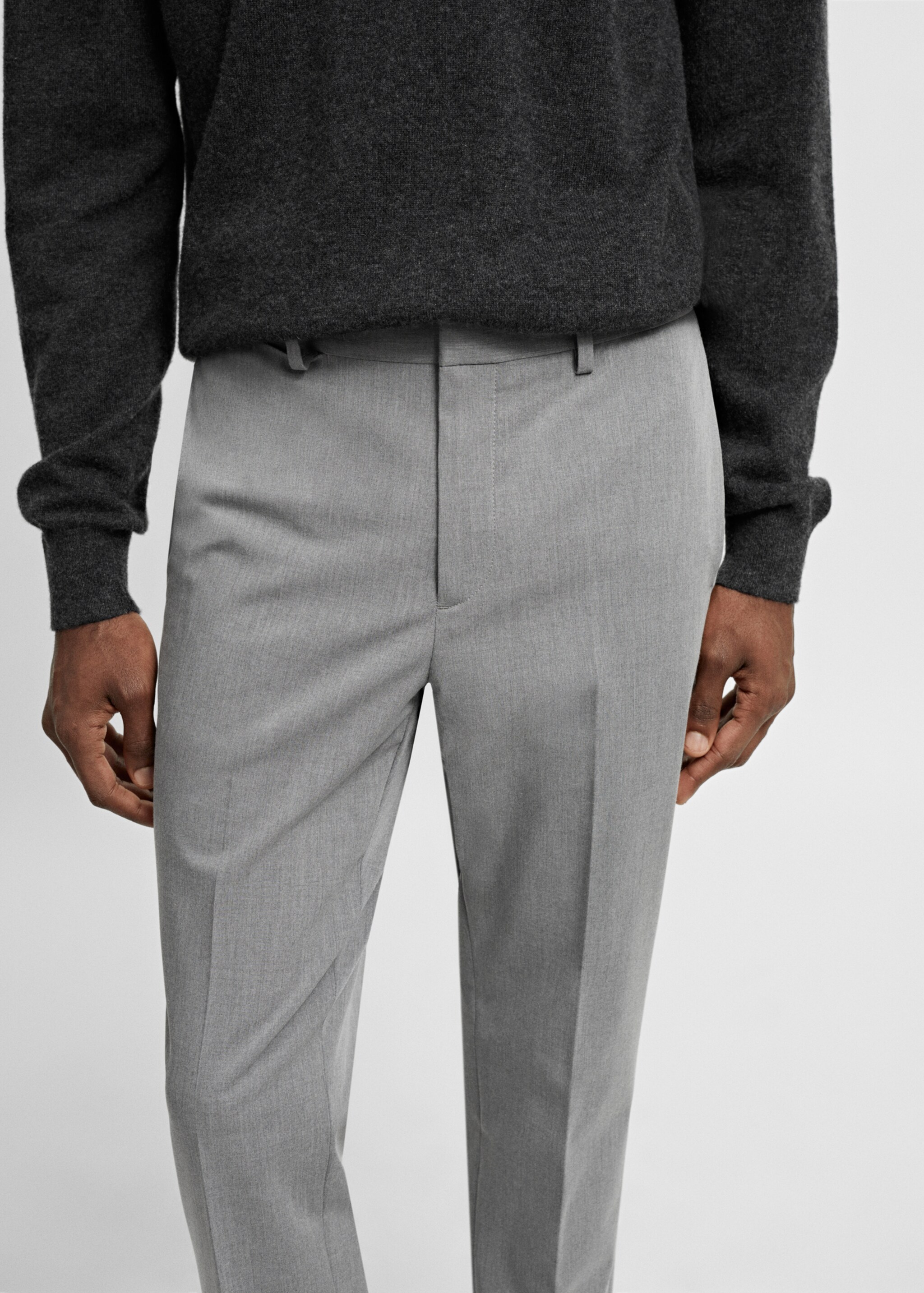 Pantalon costume Parí super slim-fit - Détail de l'article 1, Gris. Ref: 67000644-00.