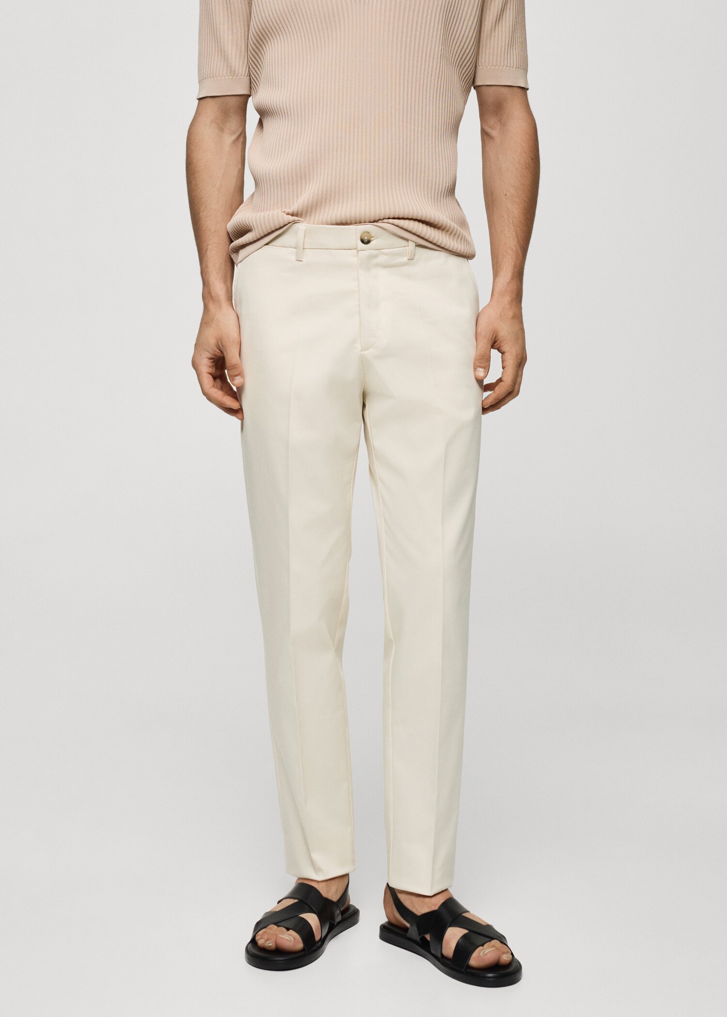 Slim Fit Chinohose - Mittlere Ansicht