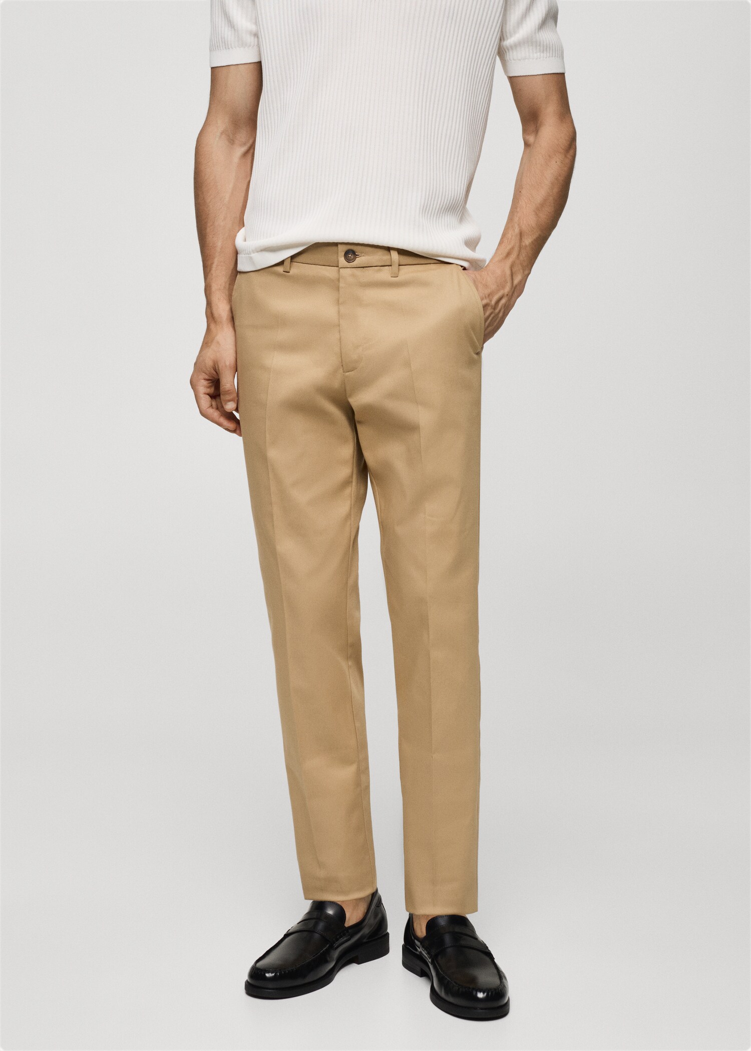Slim Fit Chinohose - Mittlere Ansicht