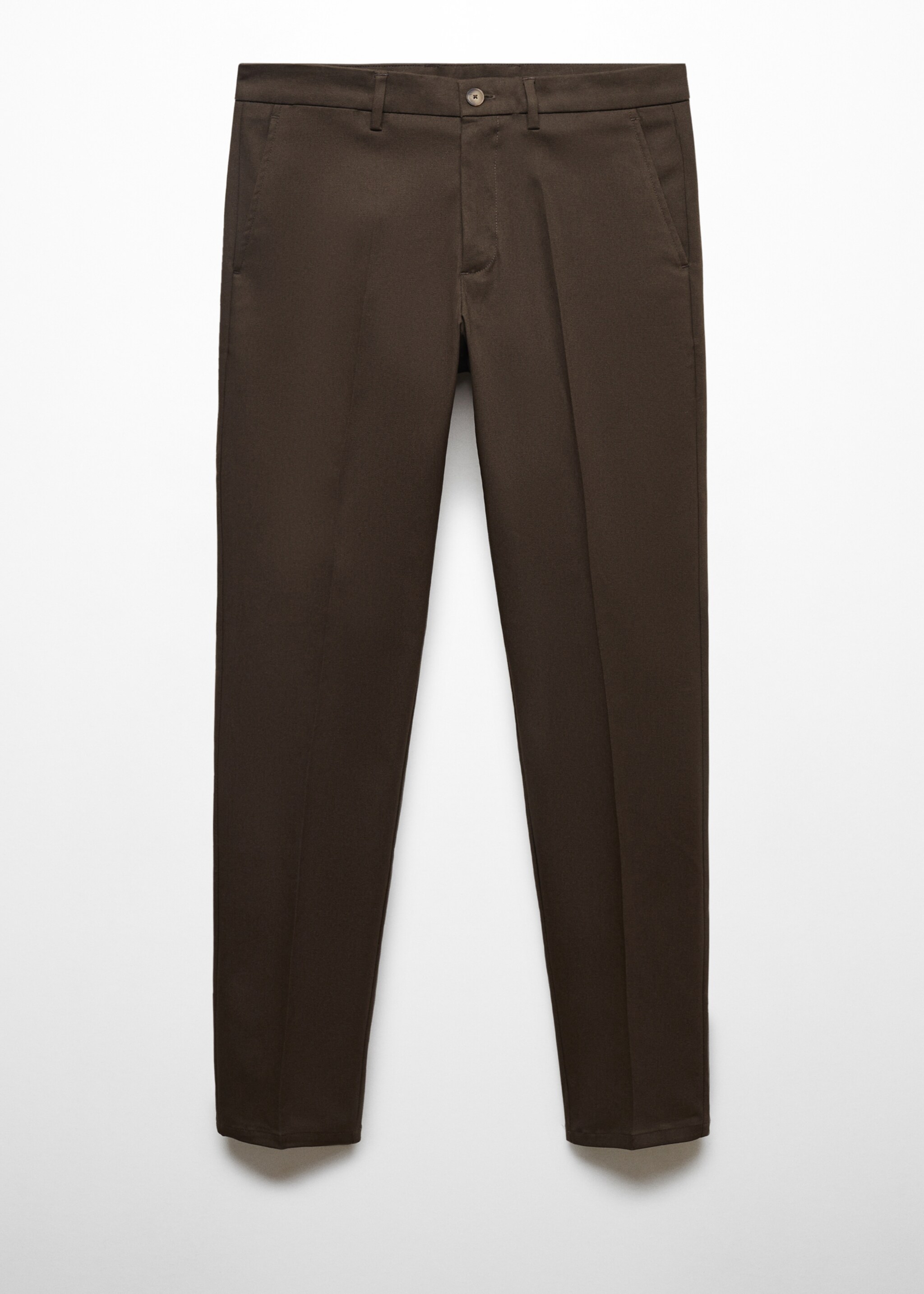Slim fit chino trousers - Article without model, Chocolate. Ref: 67000657-00.