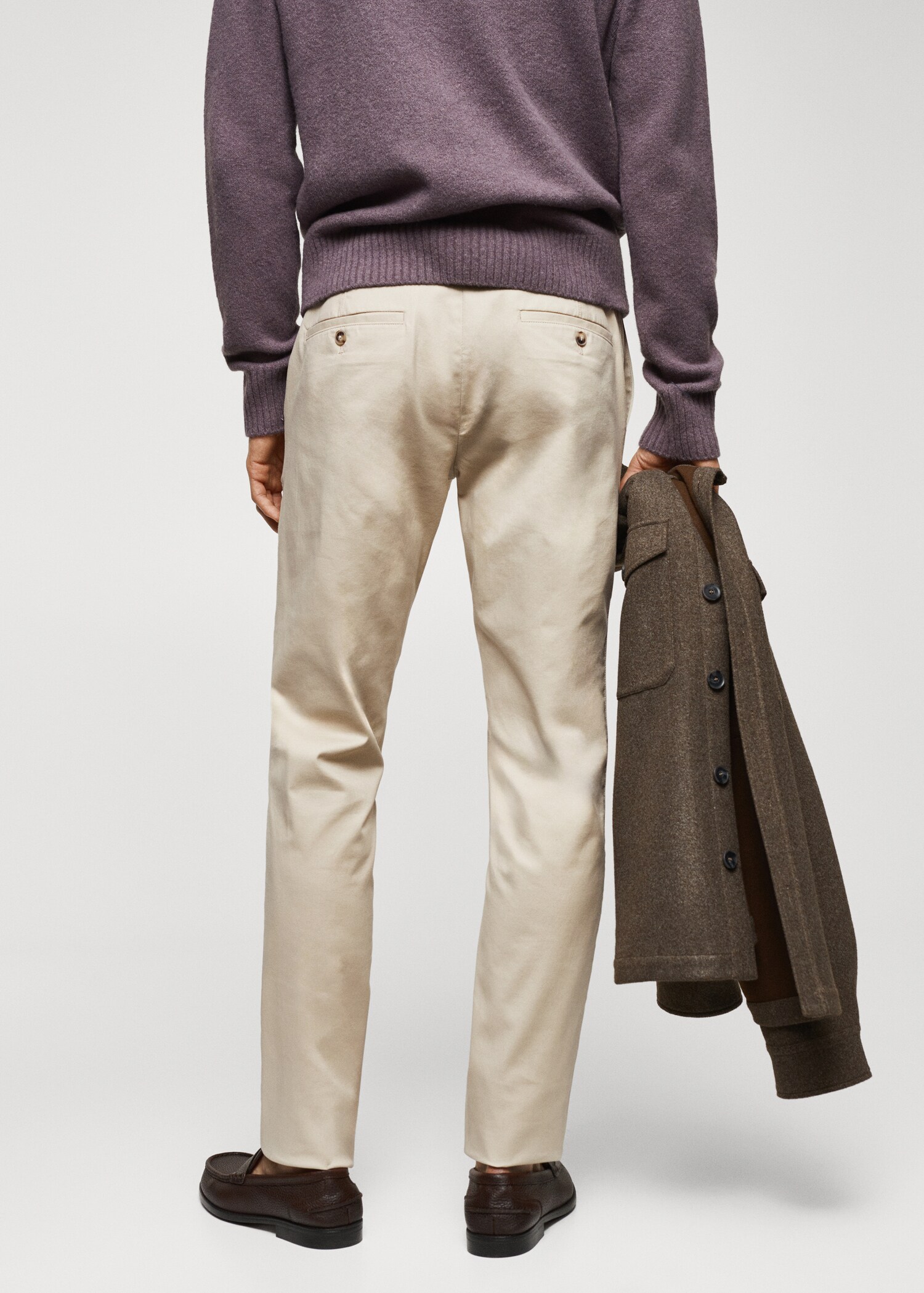Pantalons xinesos slim fit sarja - Revers de l'article