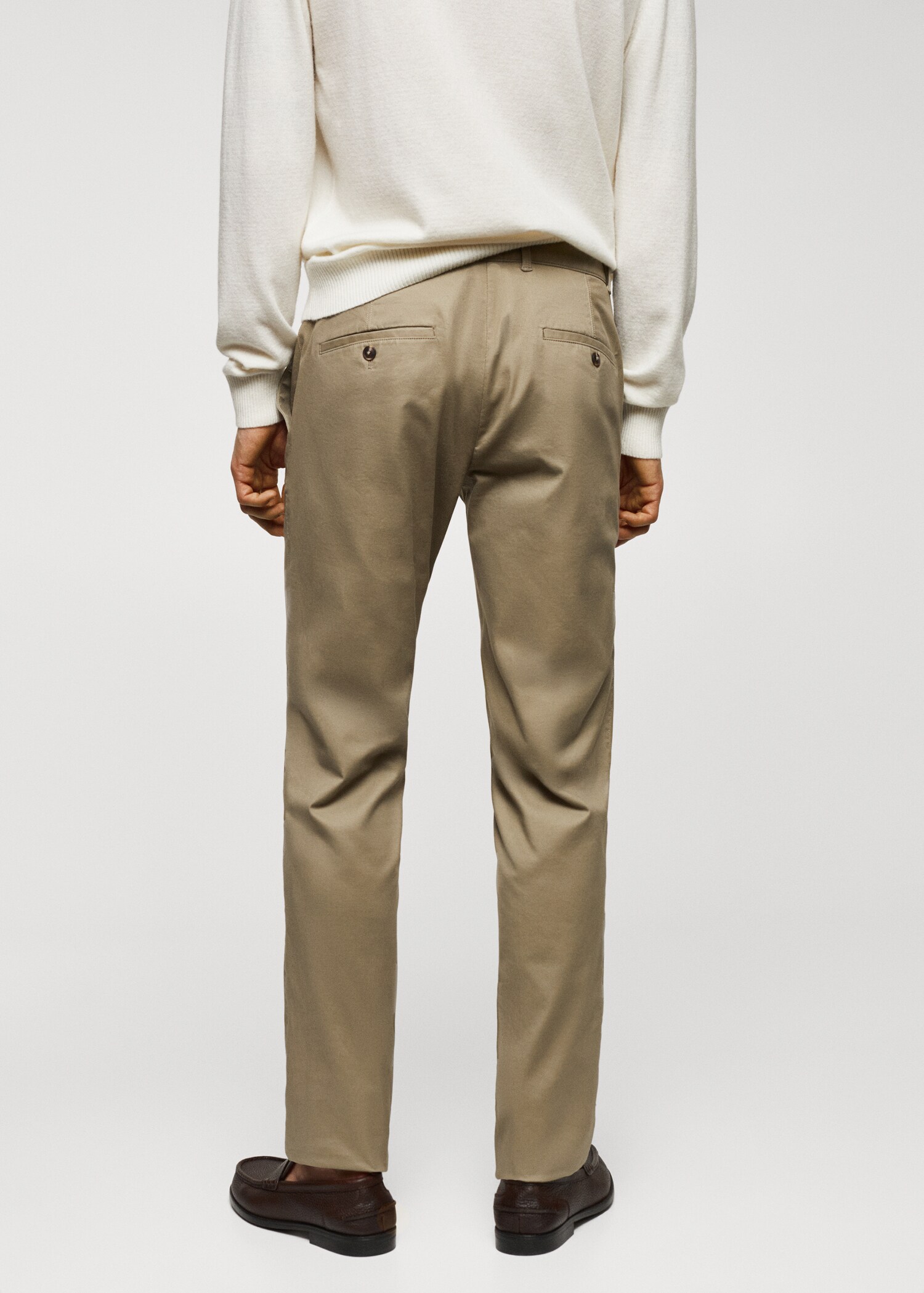 Pantalons xinesos slim fit sarja - Revers de l'article