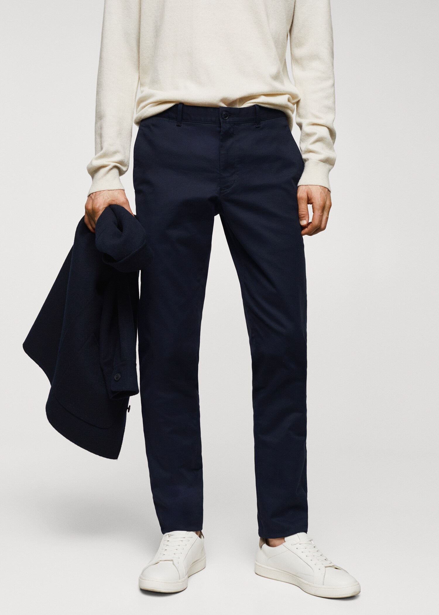 Pantalons xinesos slim fit sarja - Pla mig