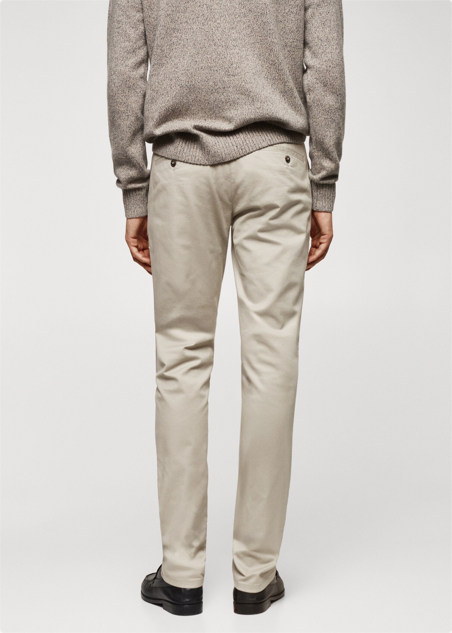 Pantalons xinesos slim fit sarja - Revers de l'article