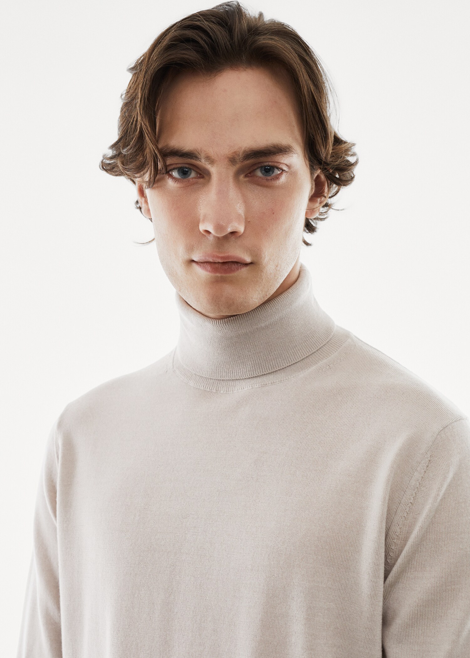 Pullover aus 100 % Merinowolle mit Rollkragen - Detail des Artikels 1