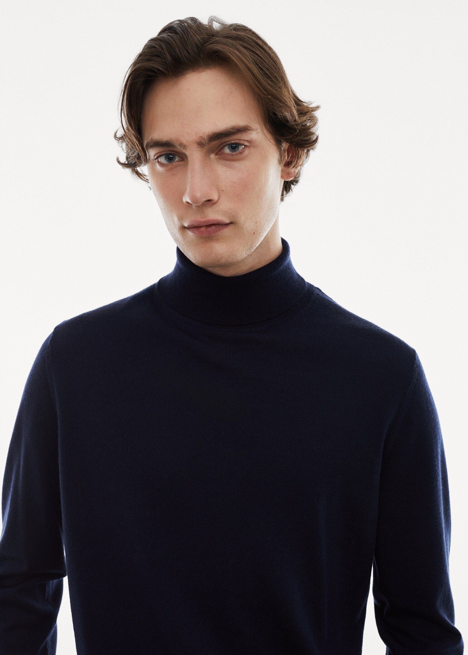 Pullover aus 100 % Merinowolle mit Rollkragen - Detail des Artikels 1
