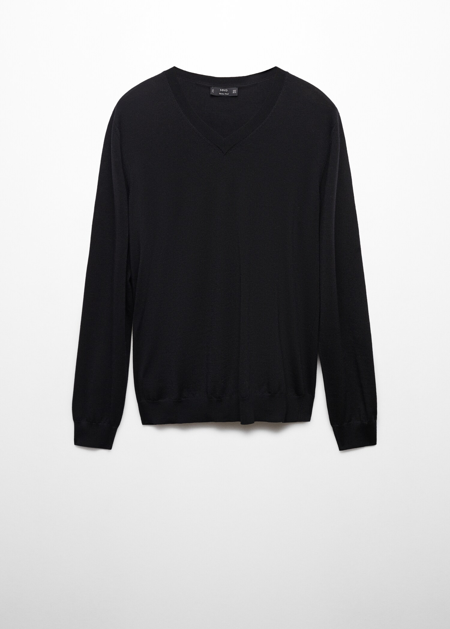 100% merino wool V-neck sweater - Article without model