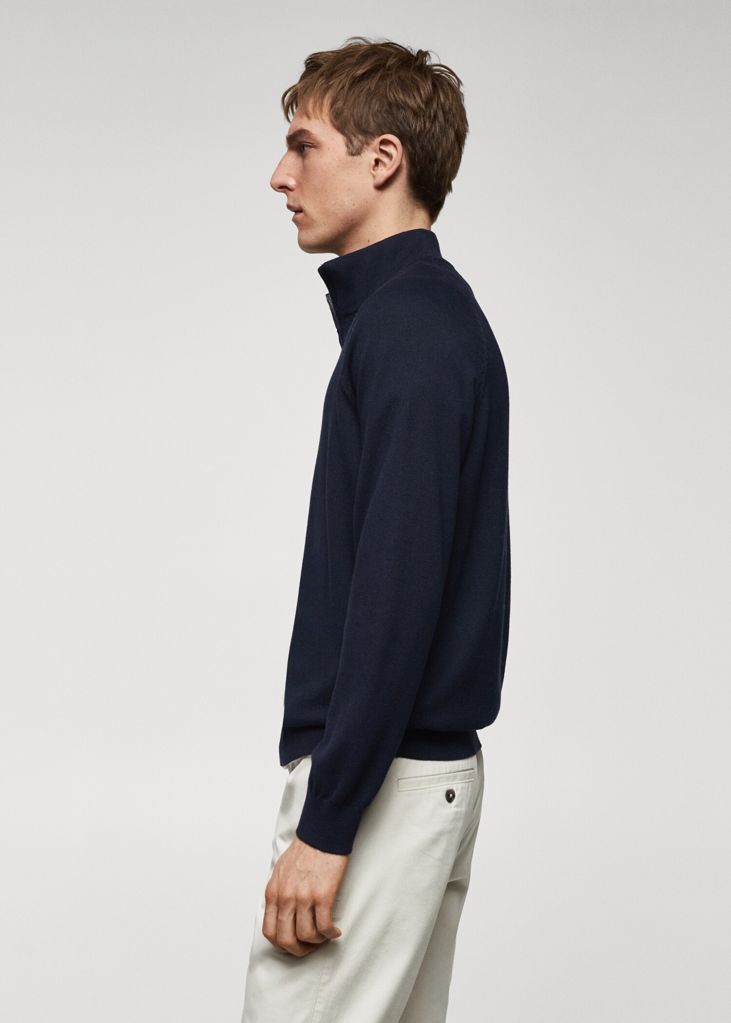 Pull-over coton col zippé - Détail de l'article 2