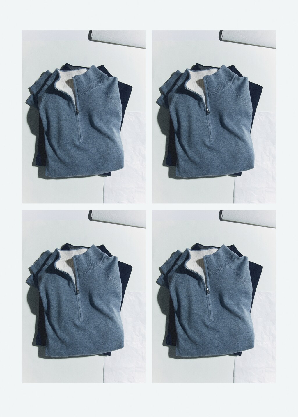 mfpen 19ss L/S V Neck sweater タグ付き未使用 Cotton sweater with neck zip - Men | MANGO OUTLET USA