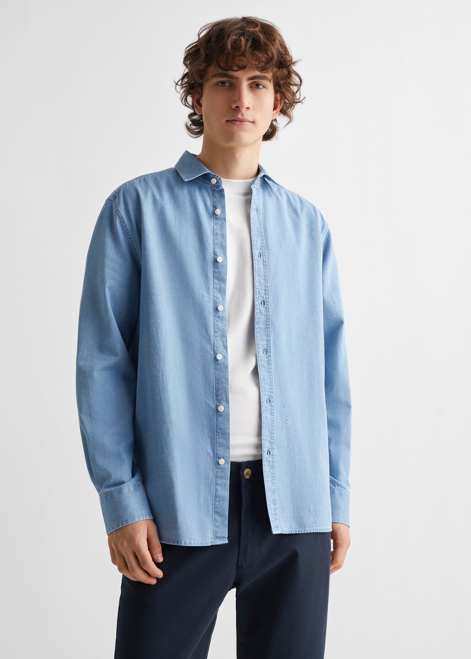 Cotton chinos - Medium plane