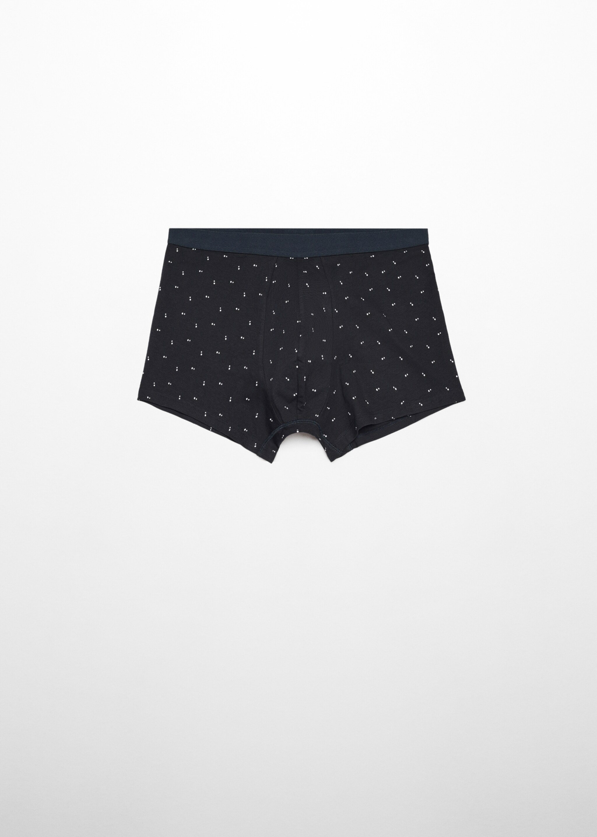 3er-Pack Boxershorts aus Baumwolle - Rückseite des Artikels, Dunkles Marineblau. Ref: 67000674-00.