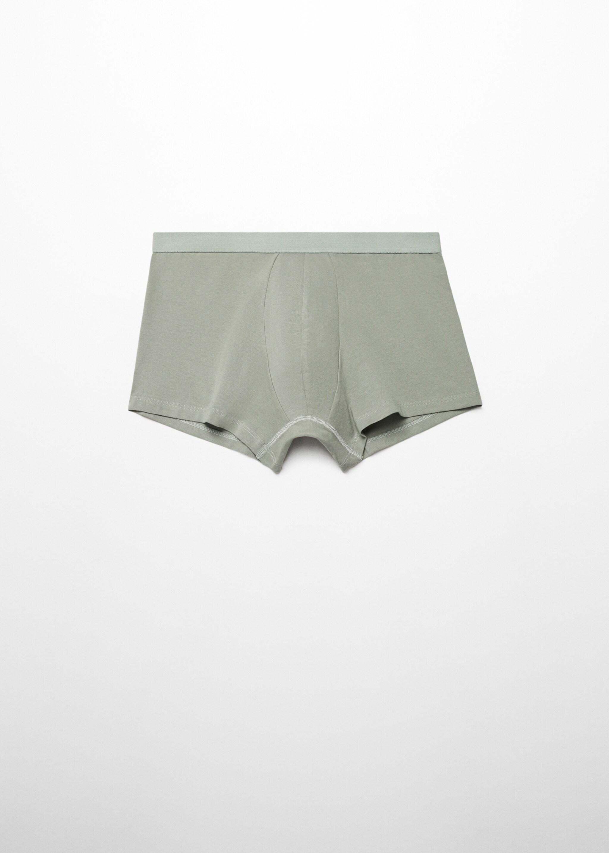3er-Pack Boxershorts aus Baumwolle - Rückseite des Artikels, Khaki. Ref: 67000675-00.