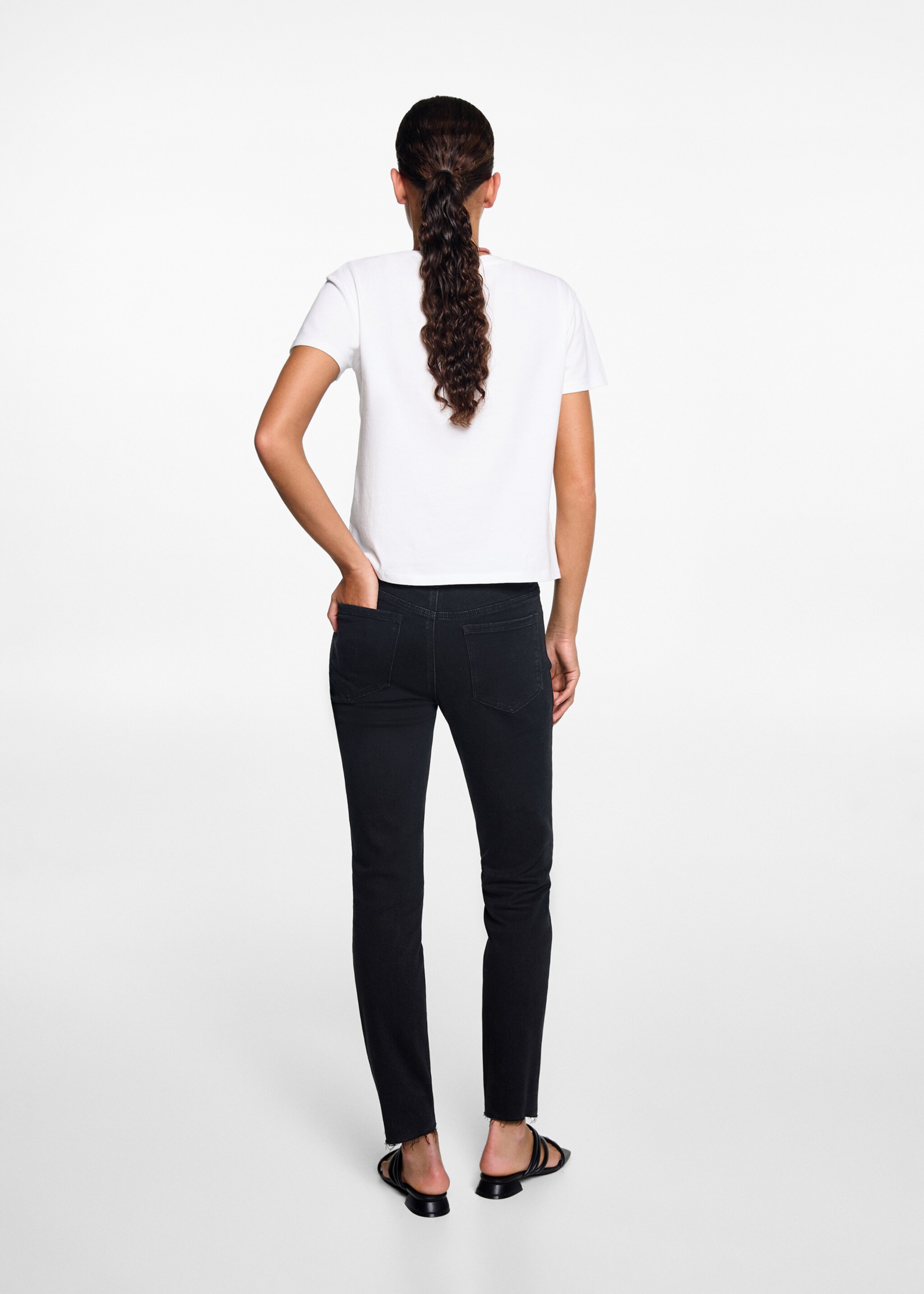 Τζιν skinny - Πίσω όψη προϊόντος, Μαύρο. Ref: 67000678-00.