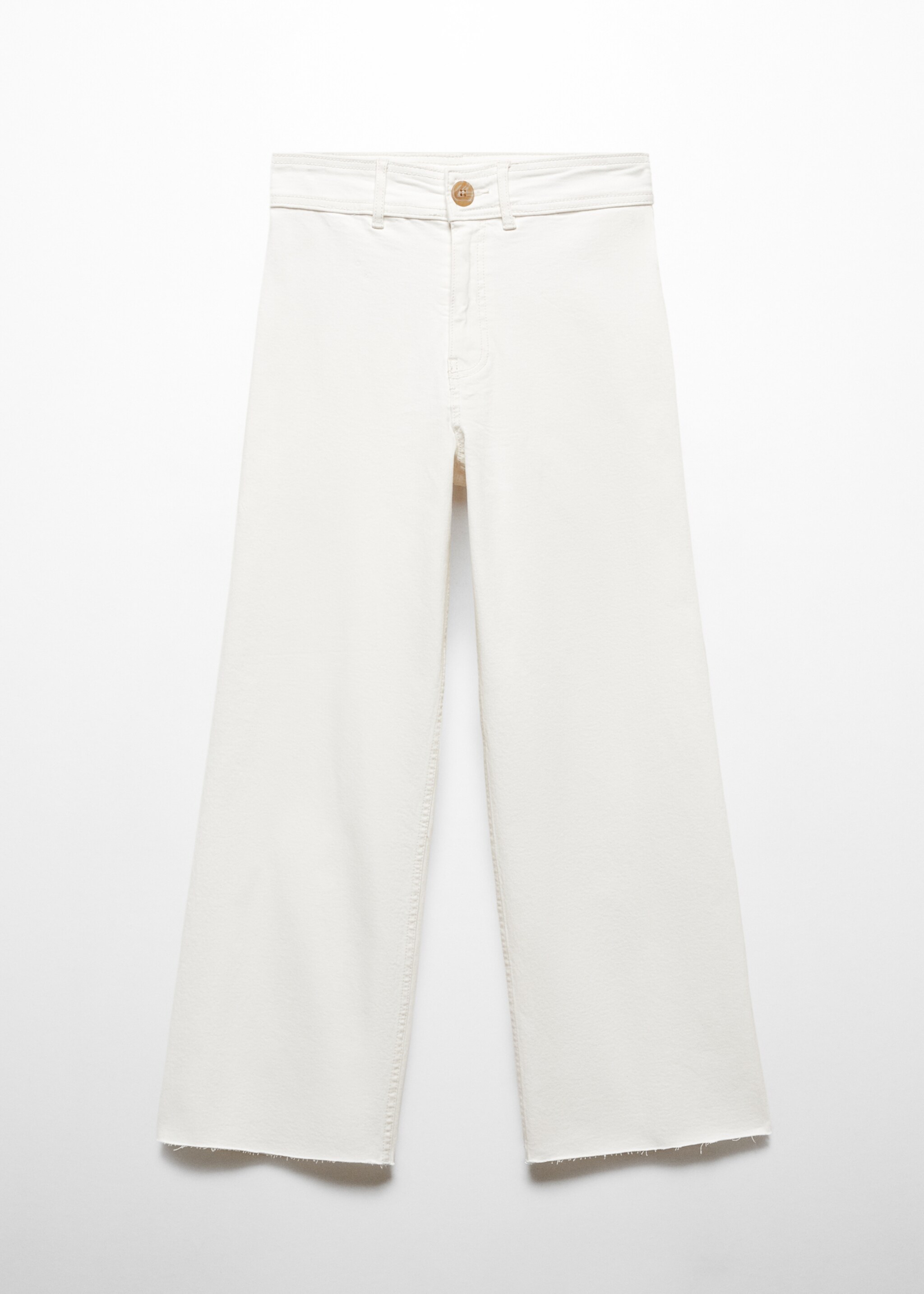 High-waist culotte jeans - Article without model, Off White. Ref: 67000683-00.