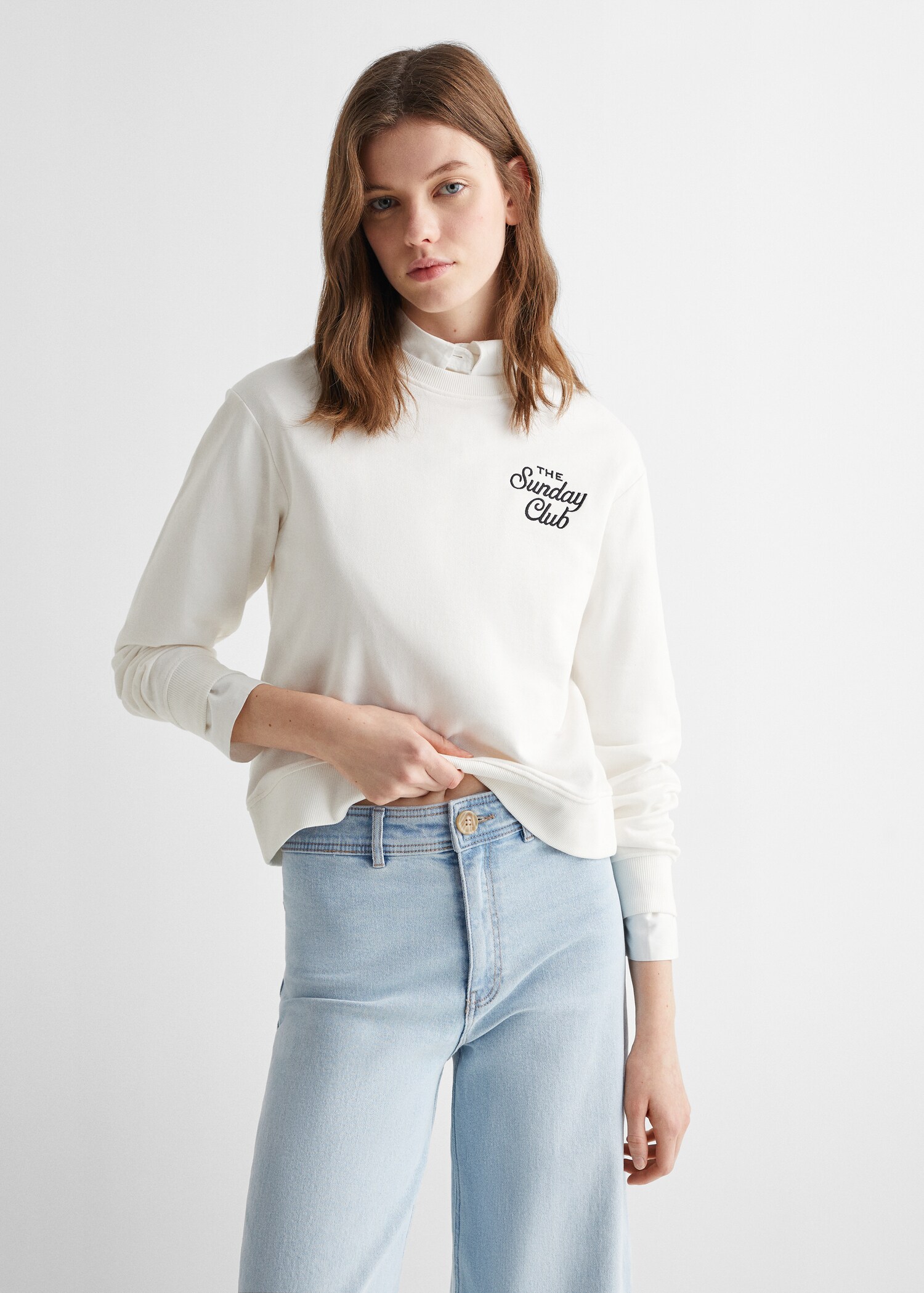 High-waist culotte jeans - Medium plane