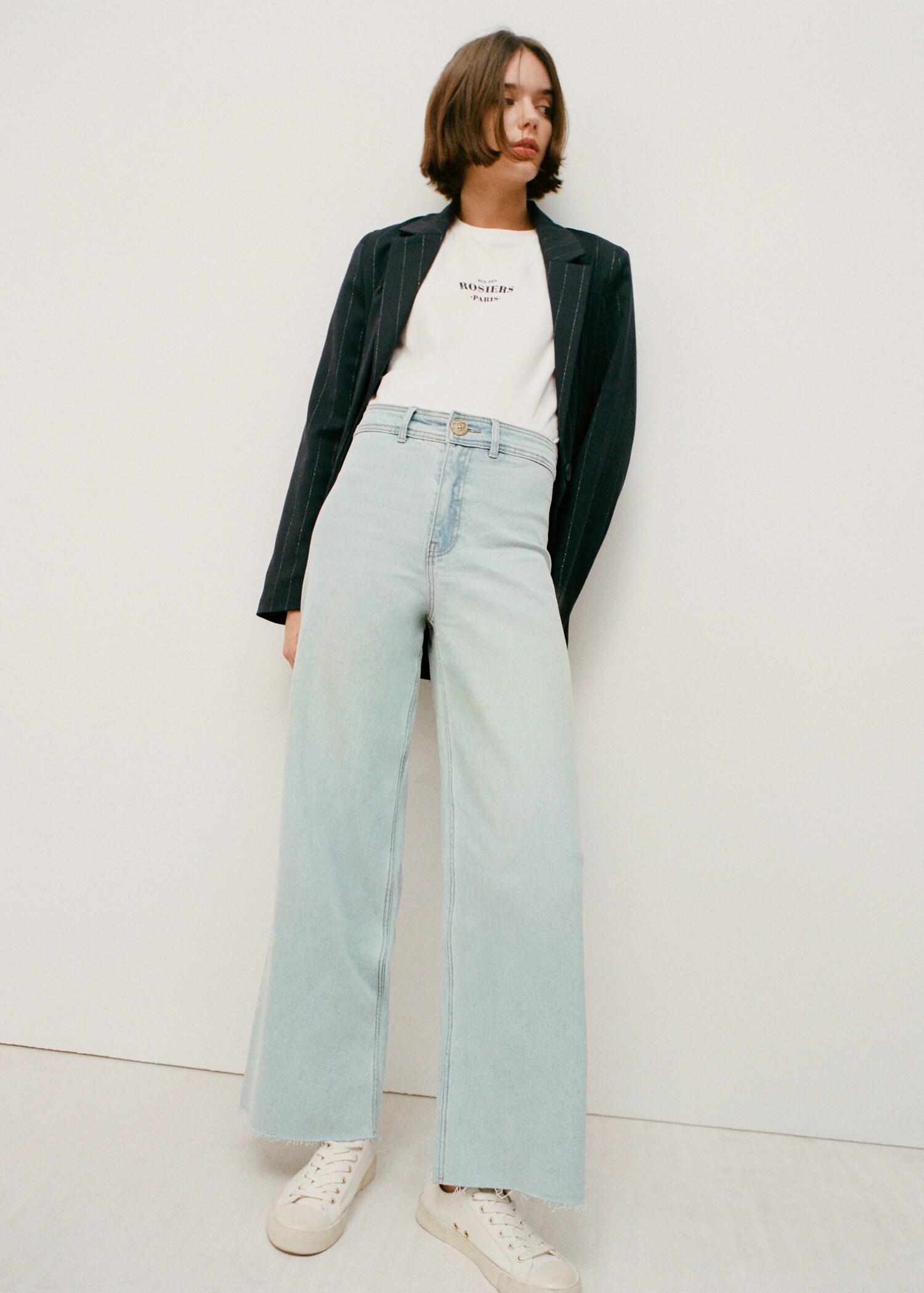 High-waist culotte jeans - Details of the article 5