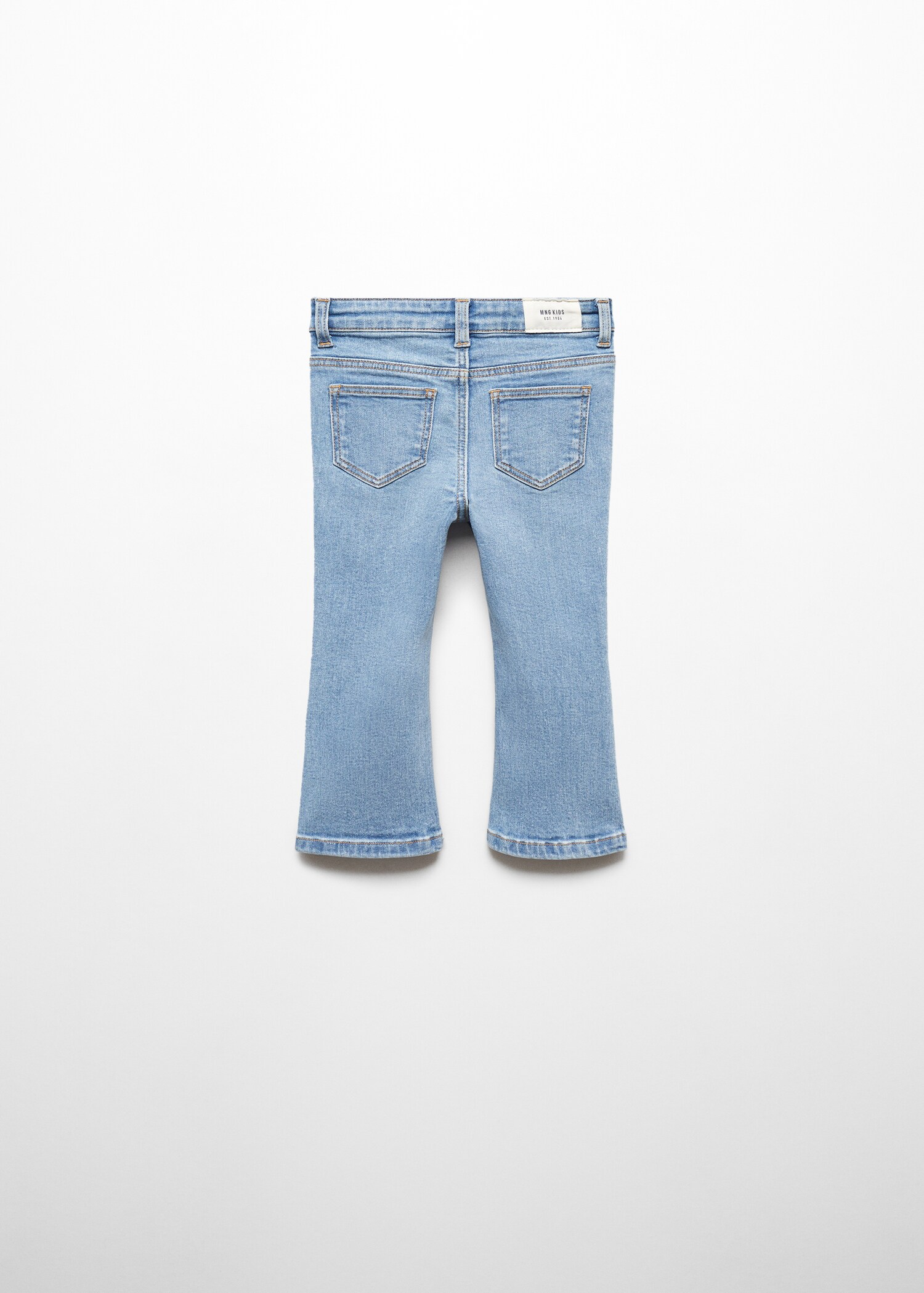 Flared Jeans mit Knöpfen - Rückseite des Artikels