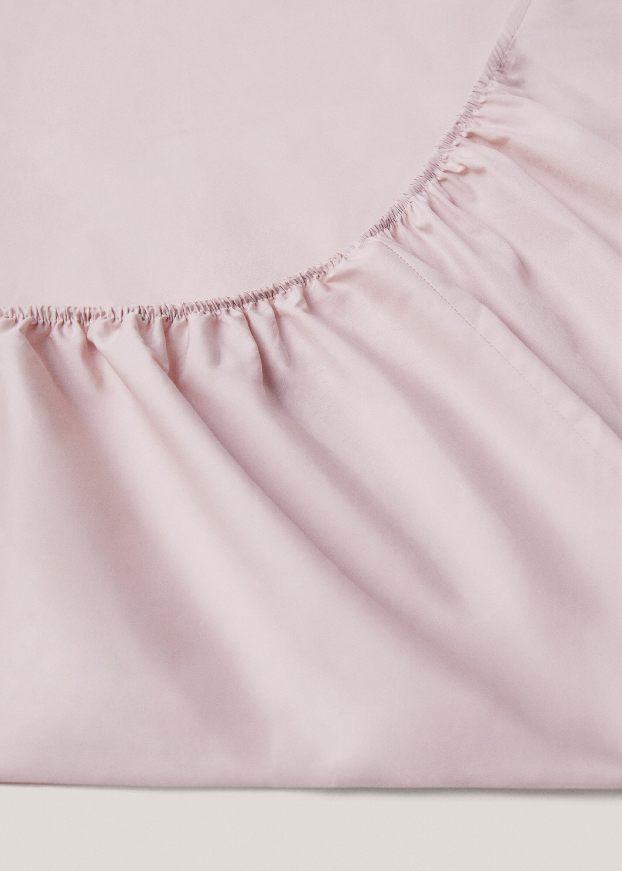 Percale cotton fitted sheet 300 threads for king bed - Details of the article 1