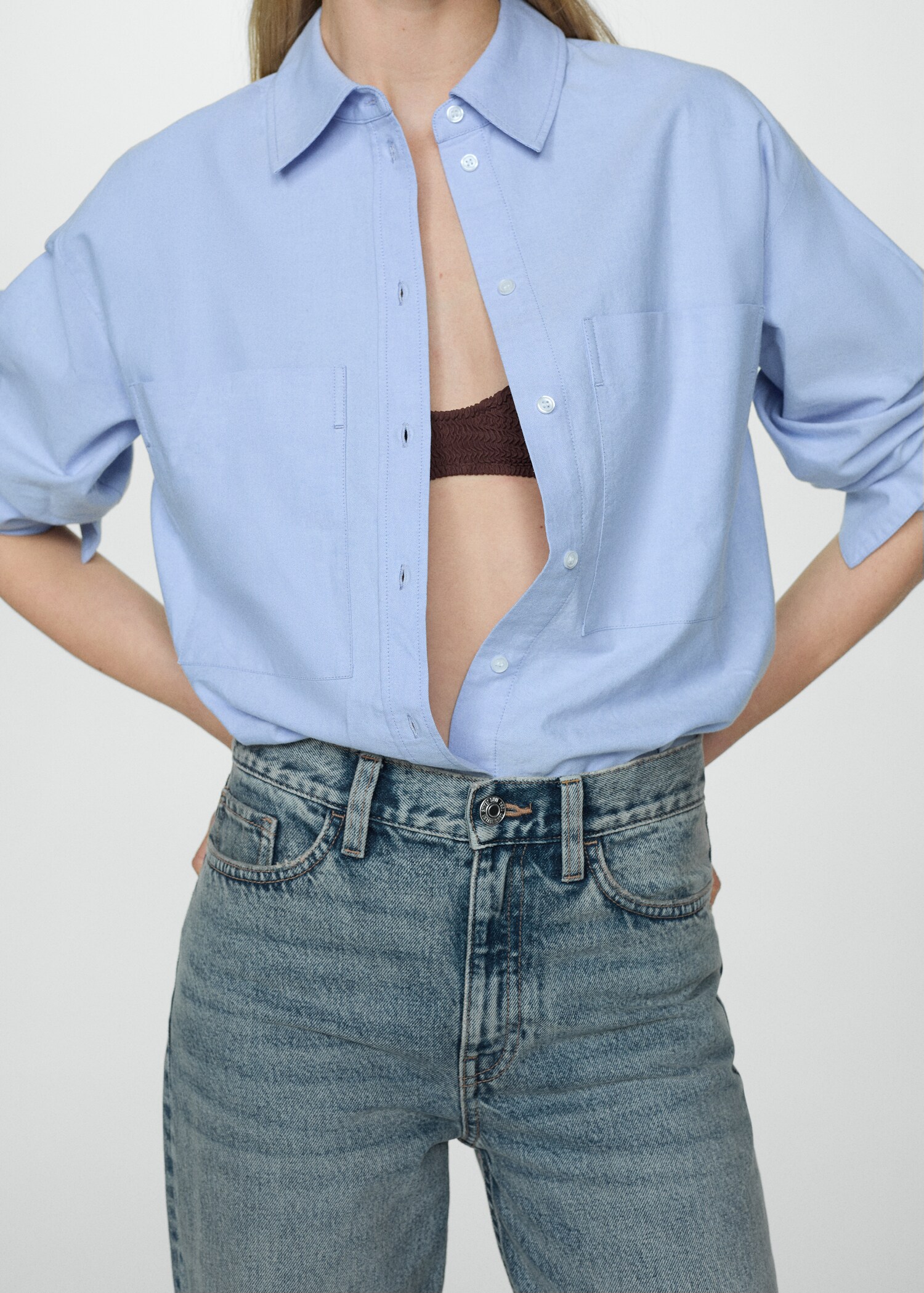 High-rise wideleg jeans - Details of the article 6