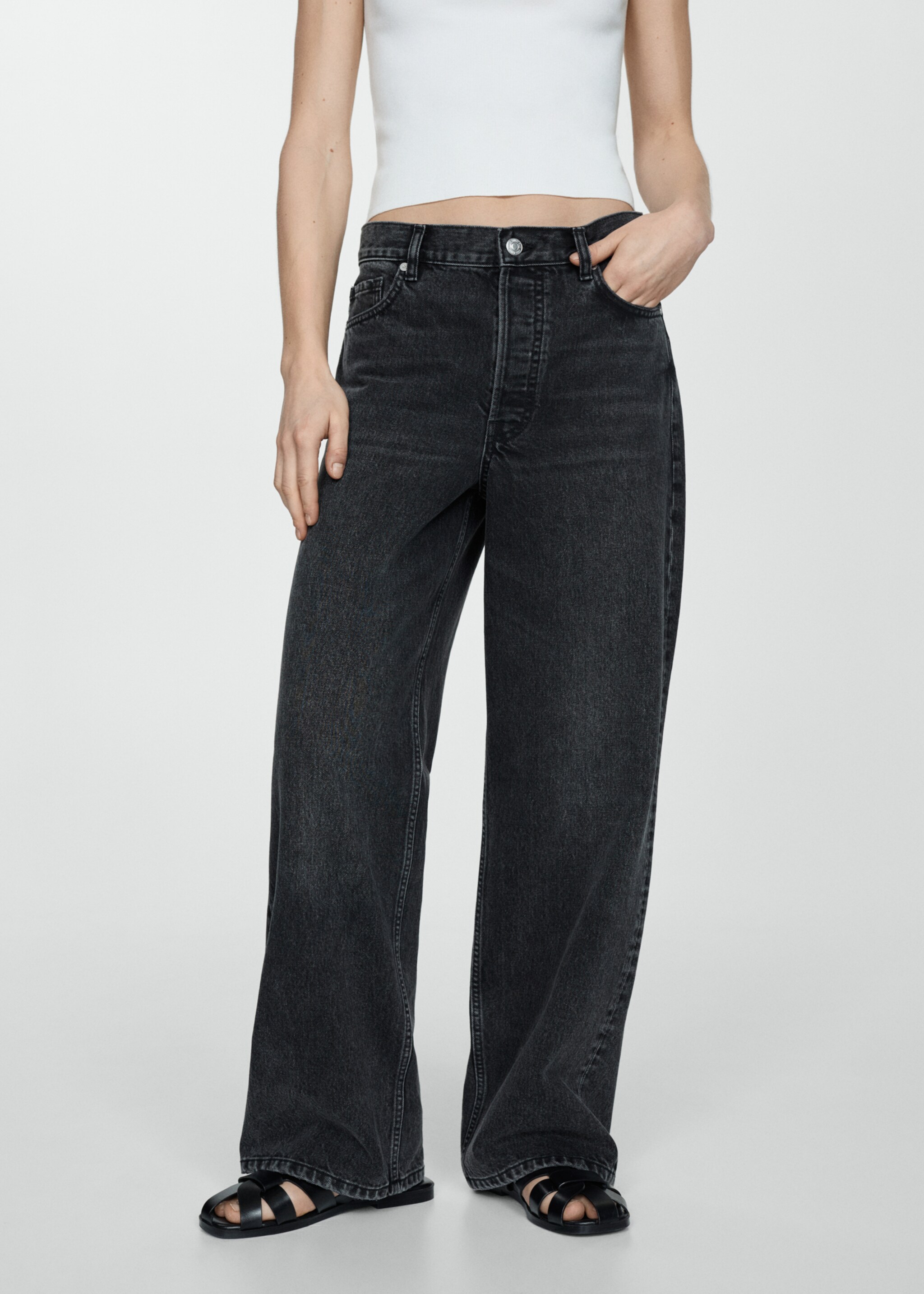 Jean wideleg loose taille normale - Plan moyen