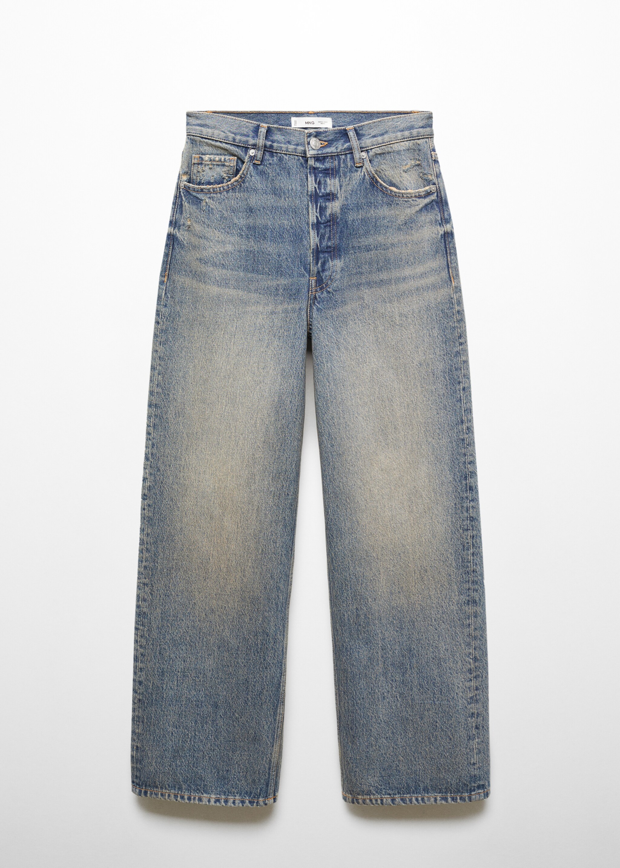 Jeans wideleg loose medelhög midja - Artikel utan modell